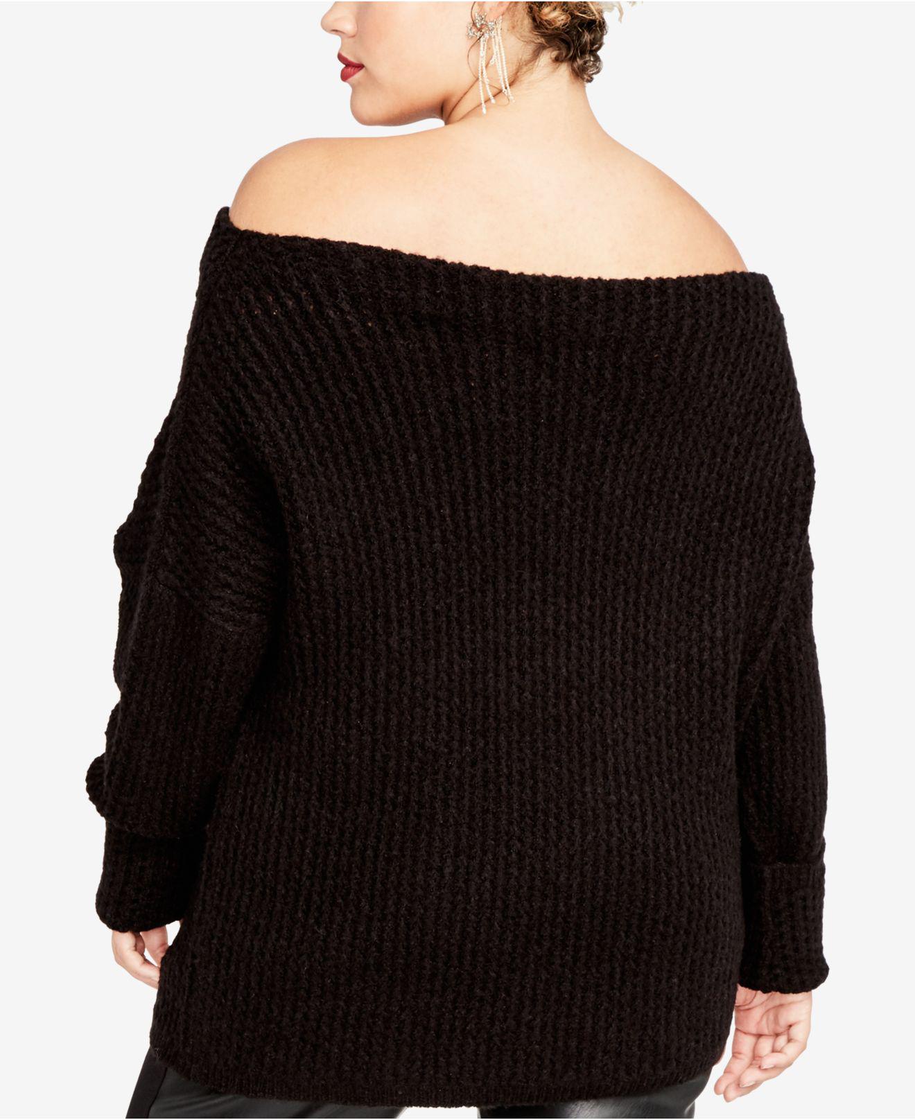 plus size slouchy sweater