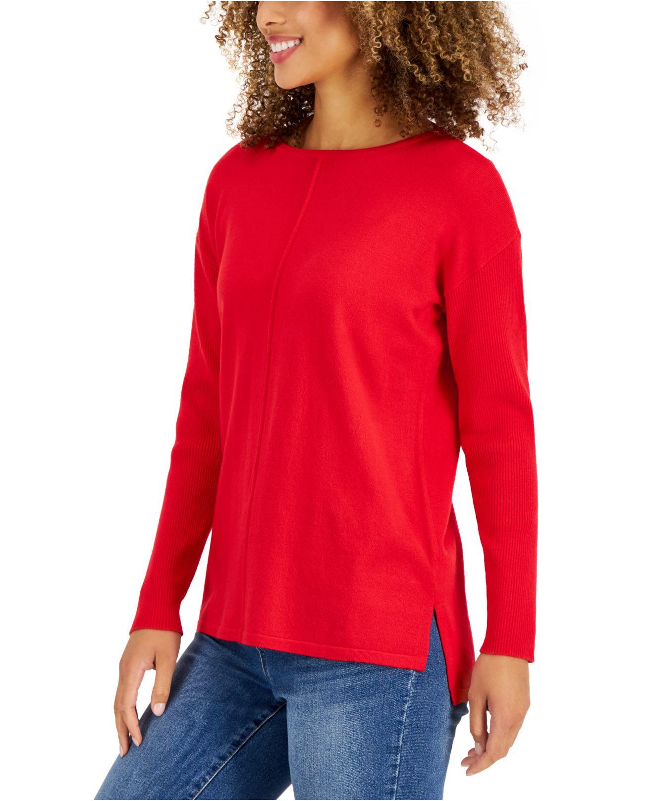 Style \u0026 Co. Seam-front Tunic Sweater 