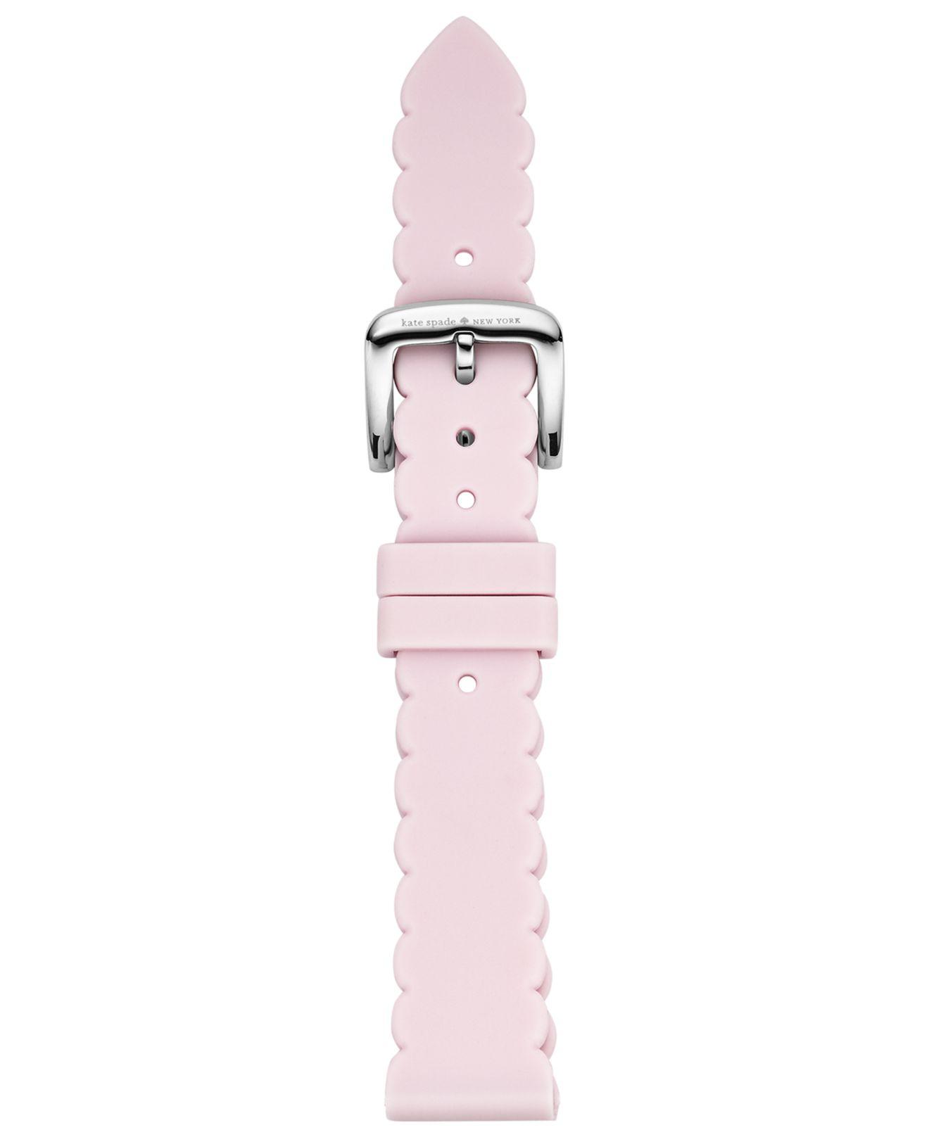 aflange Tale mælk Kate Spade Scallop Pink Silicone Smartwatch Strap | Lyst