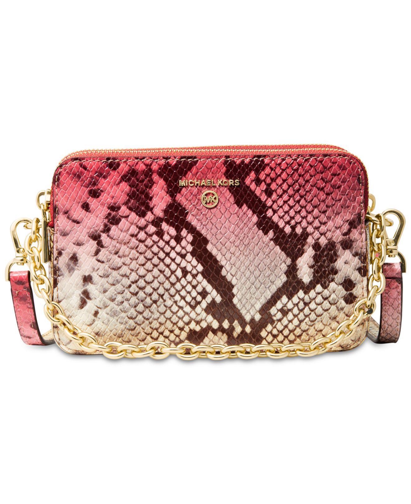 MICHAEL Michael Kors Jet Set Charm Large East/West Crossbody Bright Red  Multi One Size : : Clothing, Shoes & Accessories