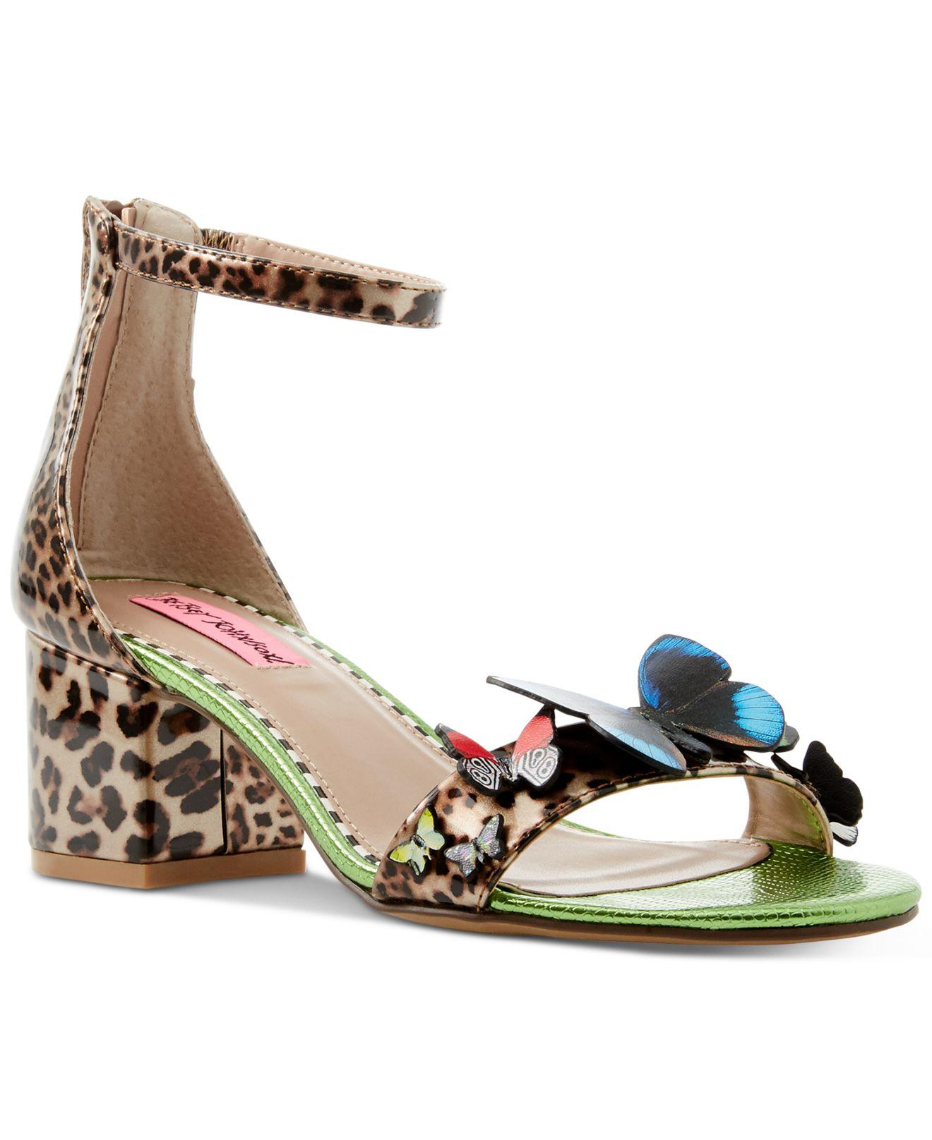 Betsey Johnson Flora Heeled Sandal - Lyst