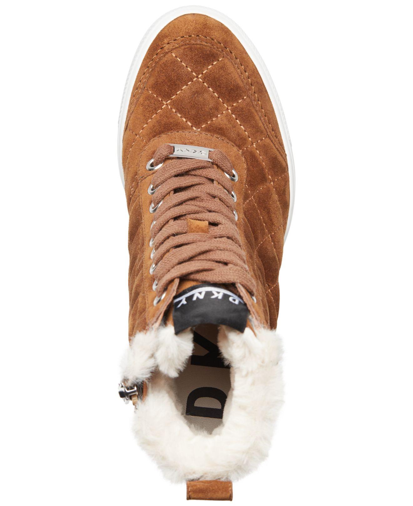 dkny cira wedge sneakers