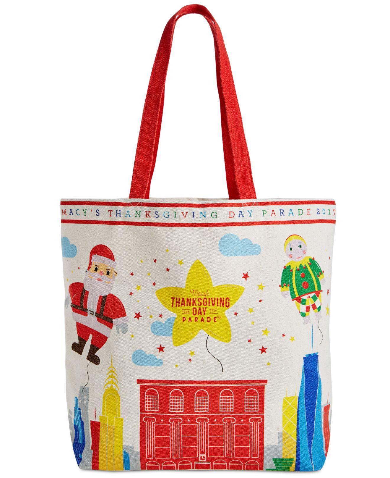 Macy's Canvas Thanksgiving Day Parade Large Tote Bag in Red - Lyst