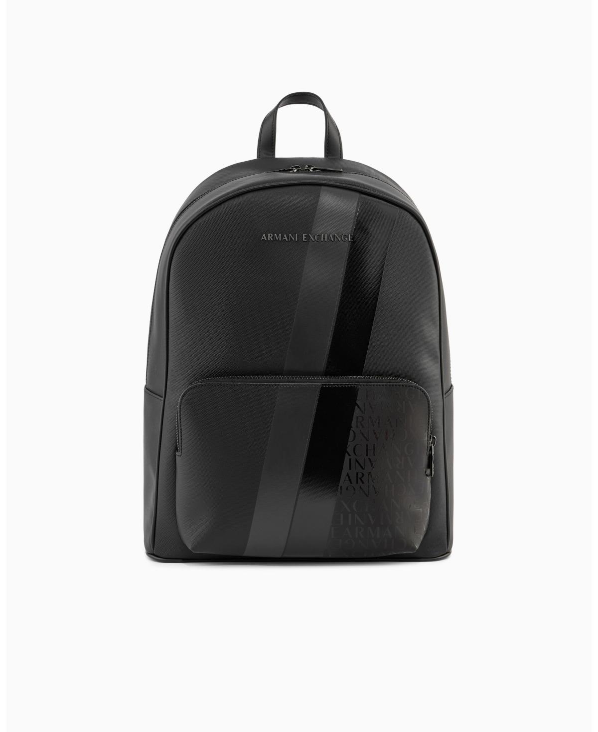 armani exchange mini backpack XW001204 AF13672 Black – This backpack features a minimalist silhouette crafted from a smooth technical fabric Armani Exchange Small Nero grained
