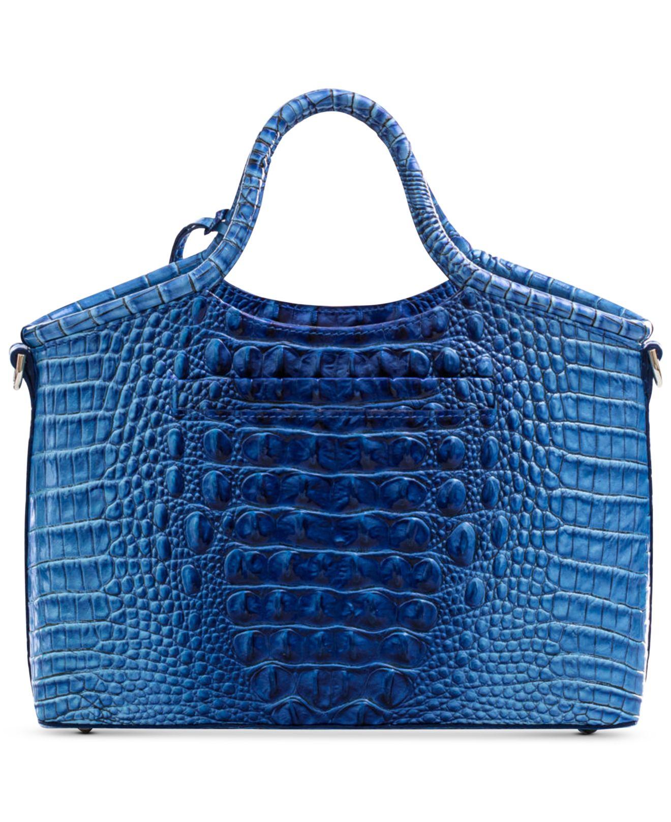 Leather handbag Brahmin Blue in Leather - 28582066