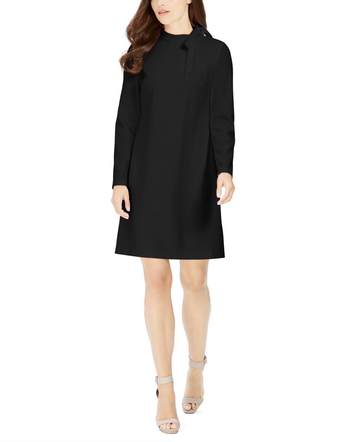 Calvin Klein Bow neck Sheath Dress in Black Lyst