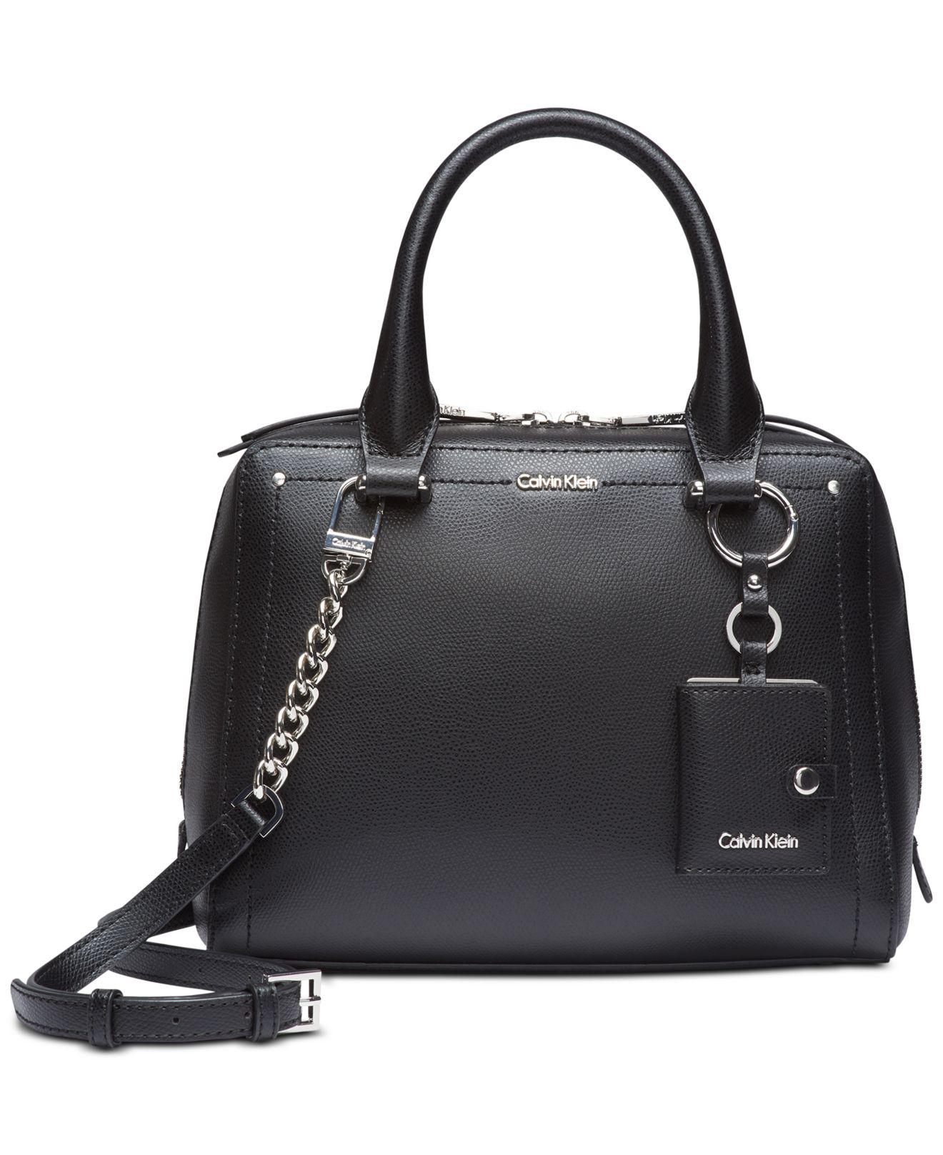 calvin klein boxy small satchel
