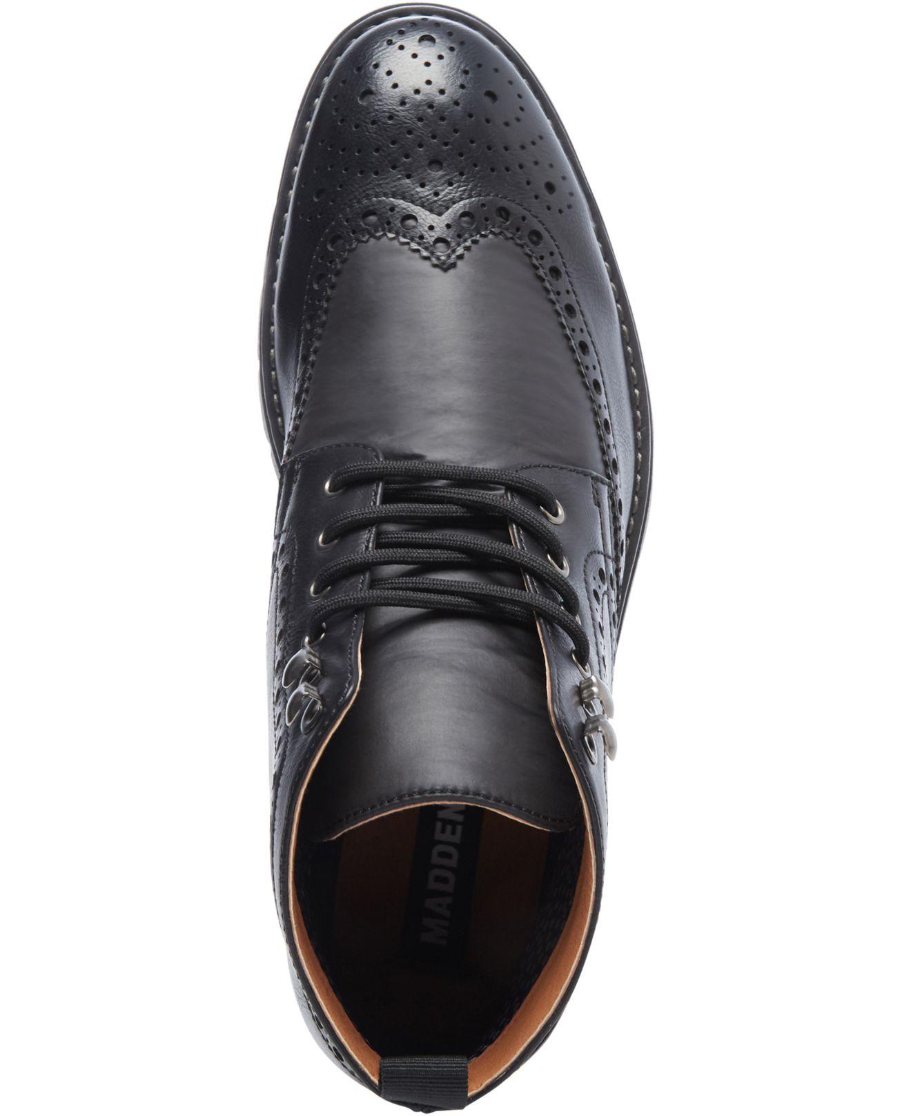 steve madden gastonn wingtip boot