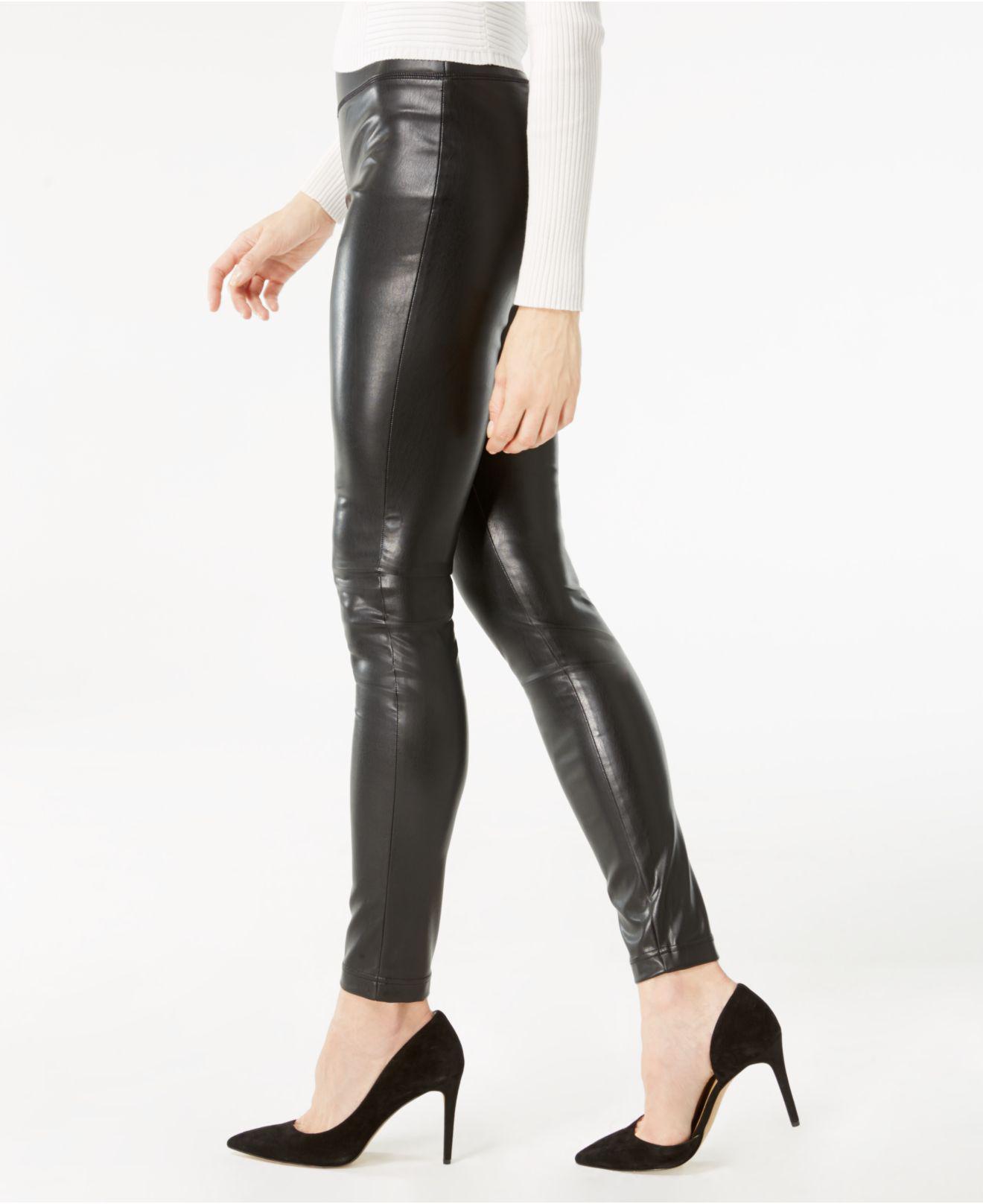 INC International Concepts Fauxleather Skinny Pants in Deep Black (Black) Lyst