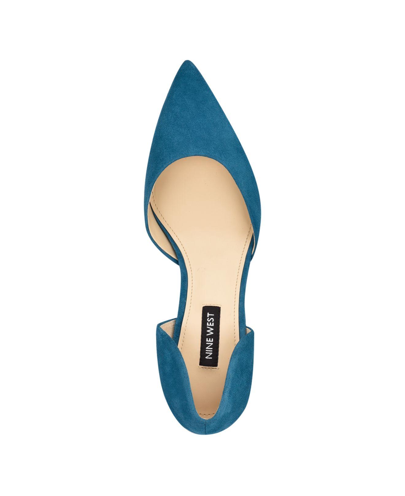 Nine West Arive Pointy Toe Pumps in Blue | Lyst
