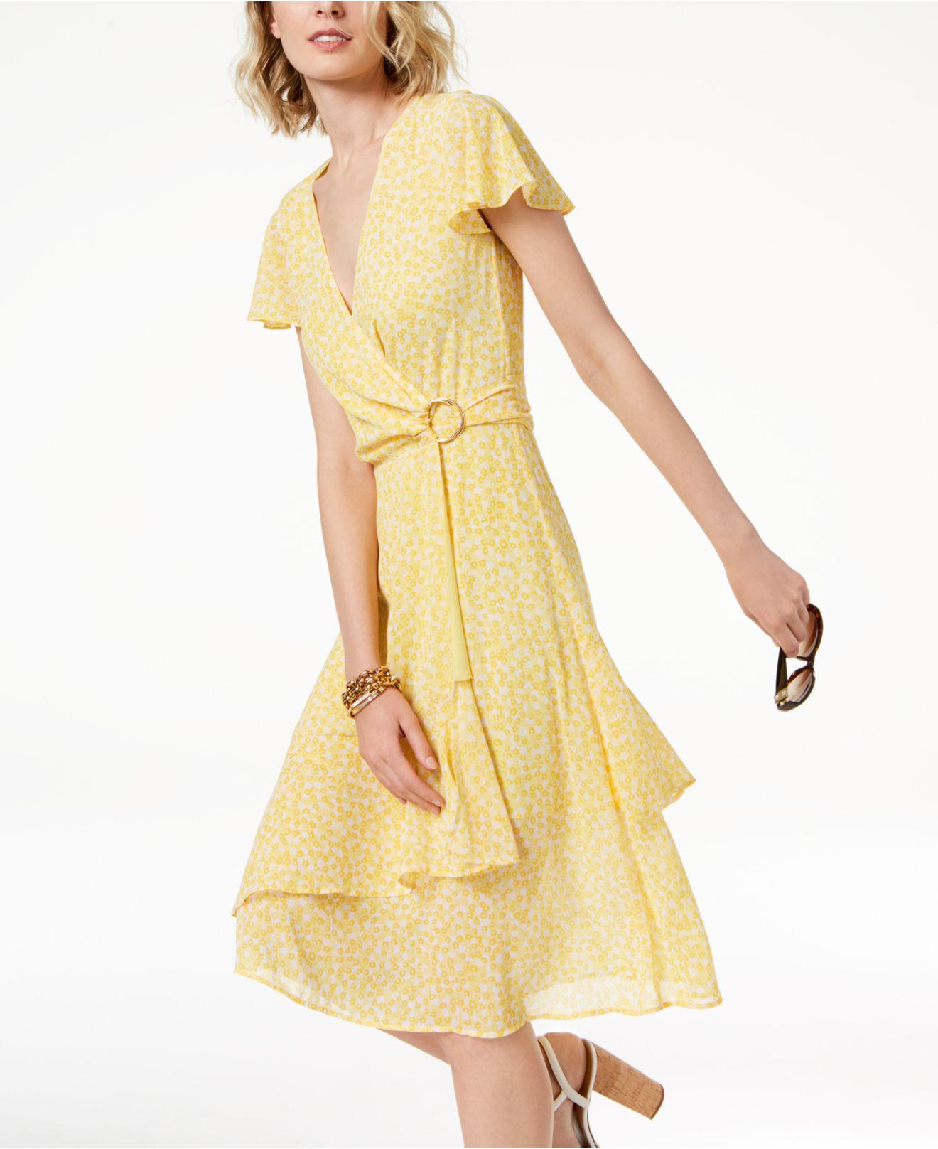 michael kors yellow dress