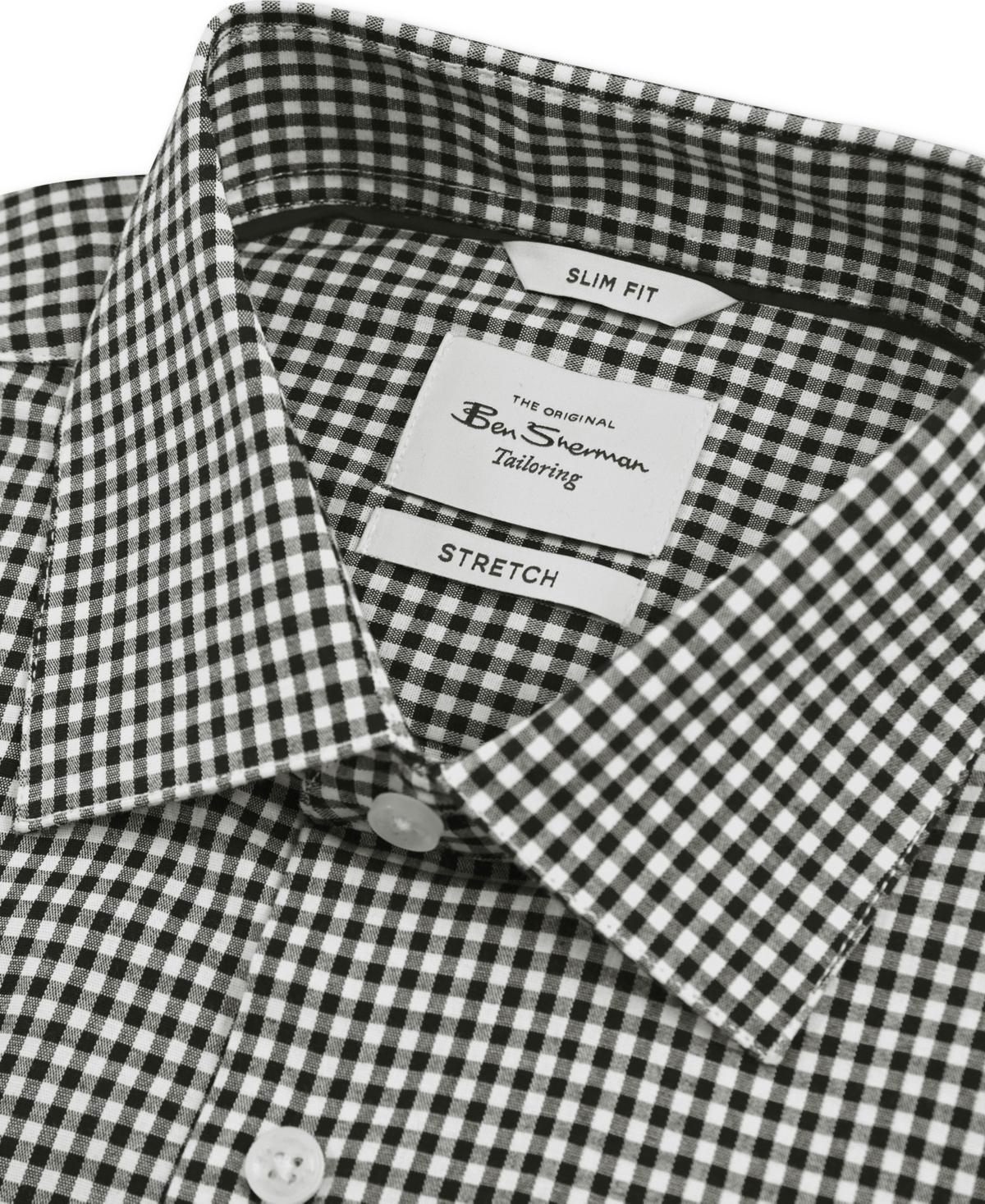 whats a fit and flare dress Big Men's Ben Sherman S/S Shirt - 0077835IL - Wine | 2XL to 5XL main image 0