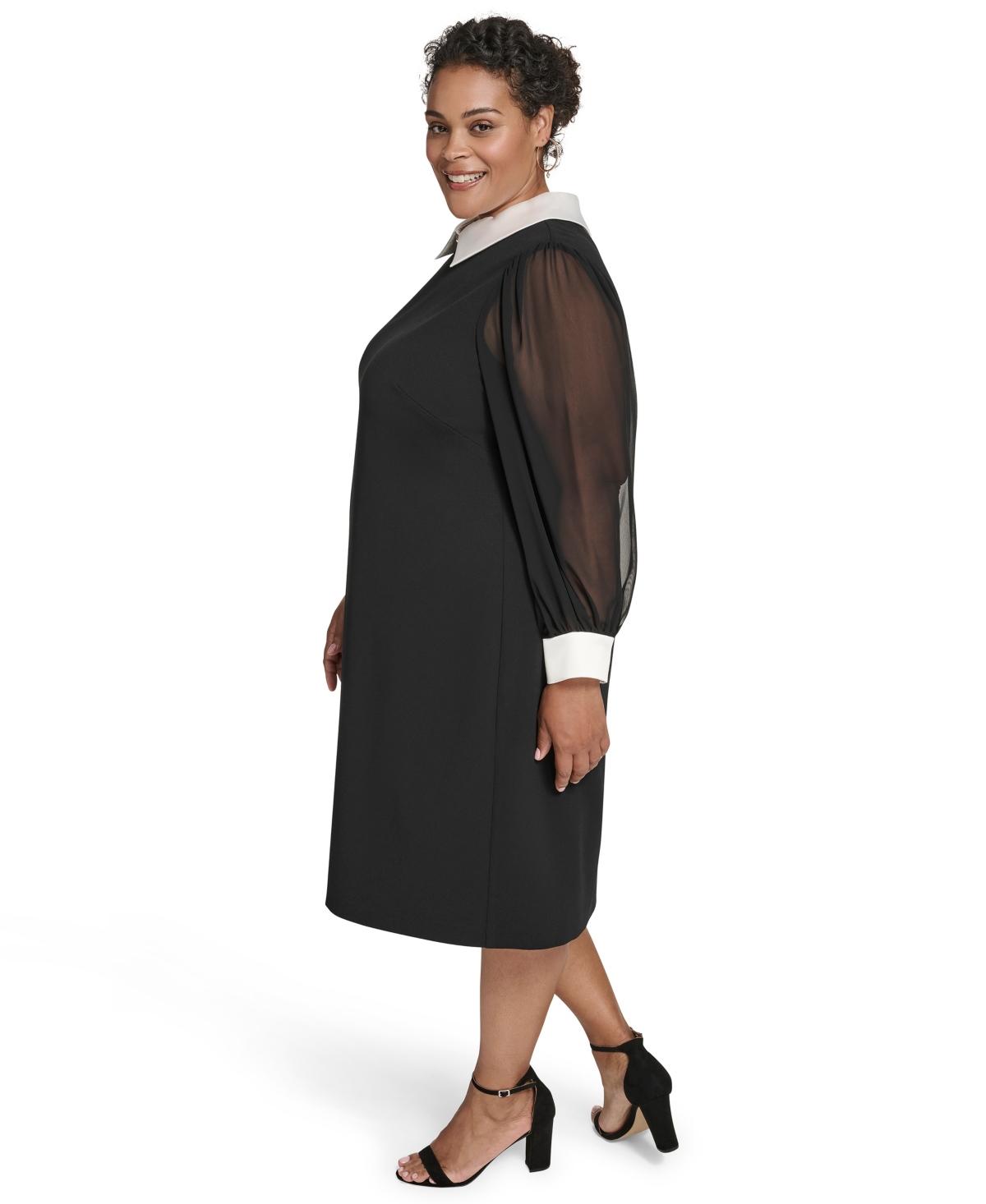 Jessica Howard Plus Size Collared Sheath Dress in Black | Lyst Jessica Howard Plus Size Collared Sheath Dress in Black | Lyst