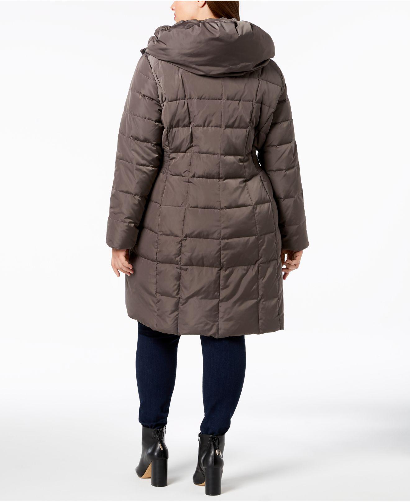 Cole Haan Signature Plus Size Layered Down Puffer Coat - Lyst dakine single ski bag