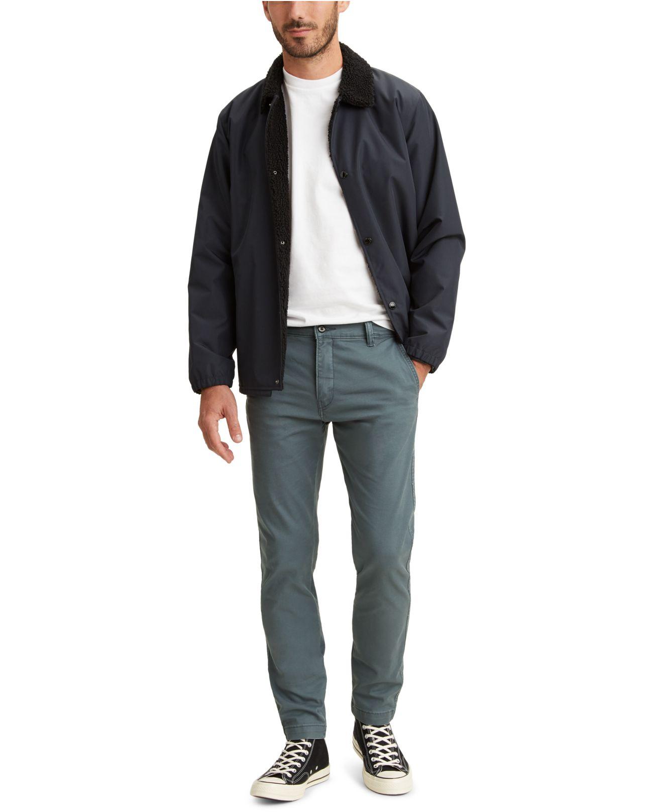 Levi's Cotton Xx Tapered Chino Pants in dk Slate (Blue) for Men | Lyst