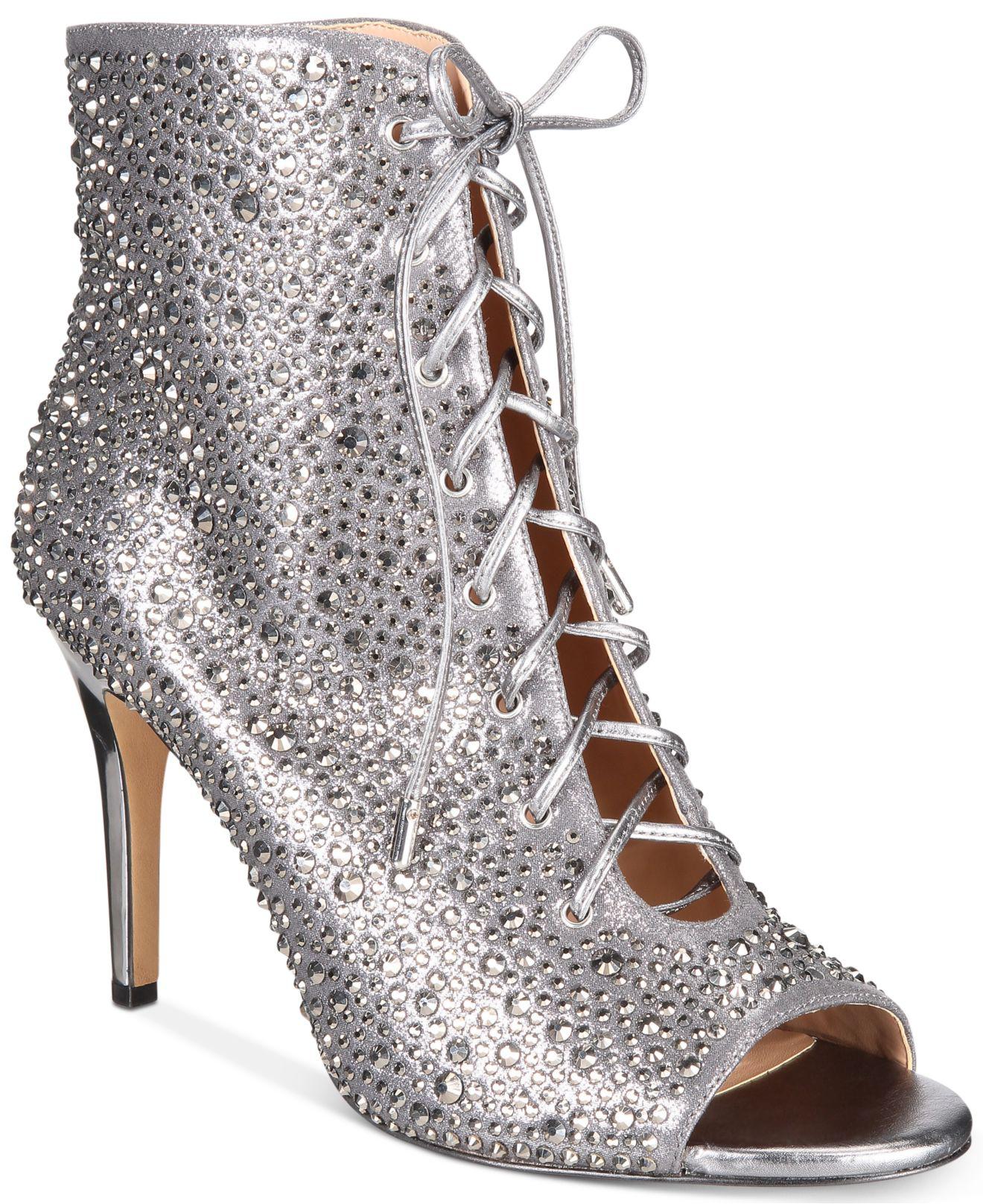 earth peep toe booties