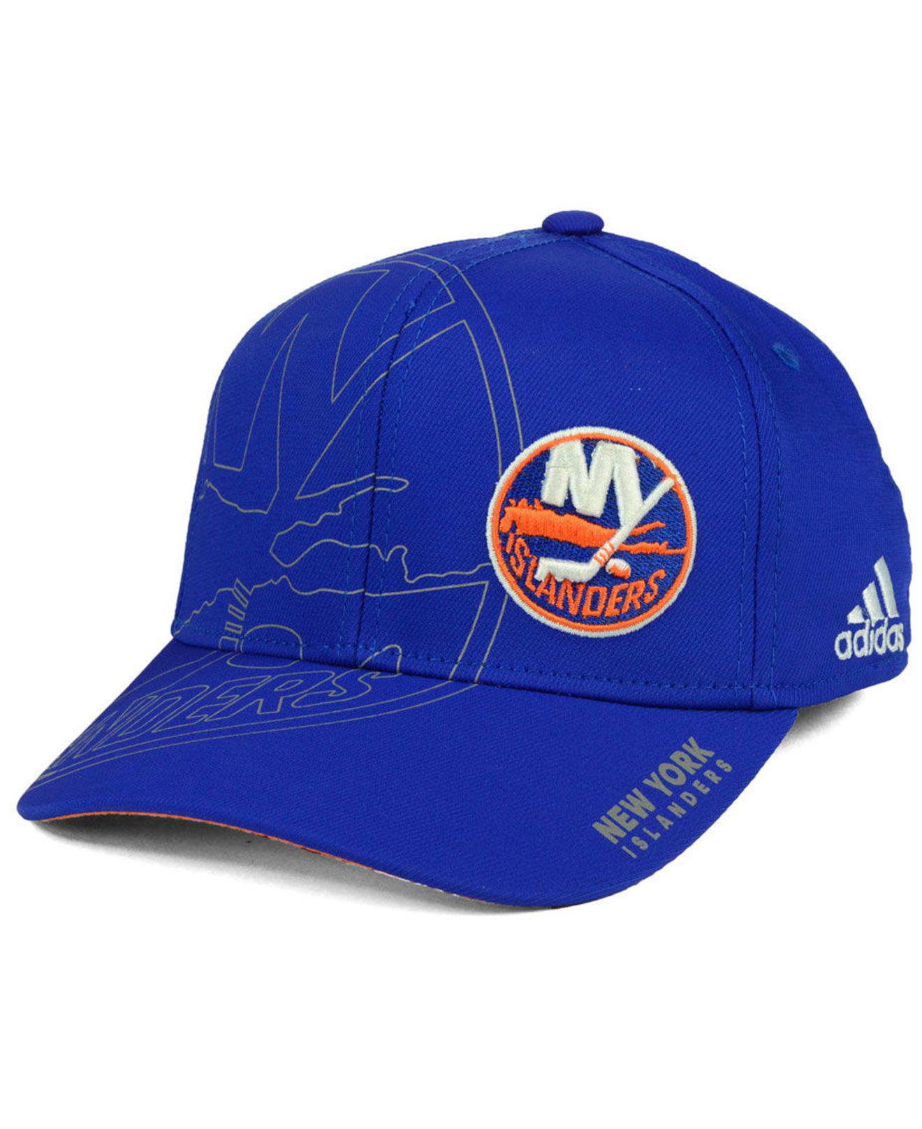 adidas Synthetic New York Islanders 2nd Season Flex Cap in Blue for Men