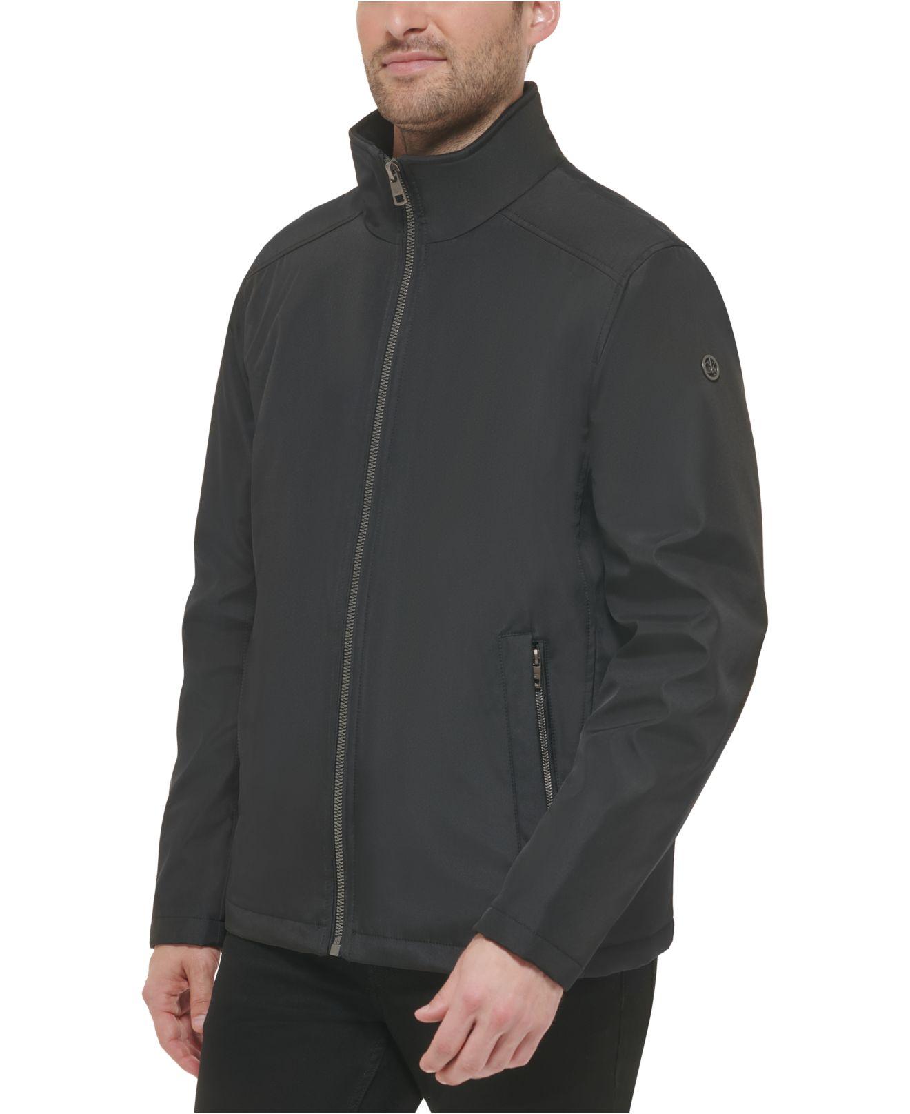 Calvin Klein Classic Midweight Stand Collar Jacket in Black for Men | Lyst