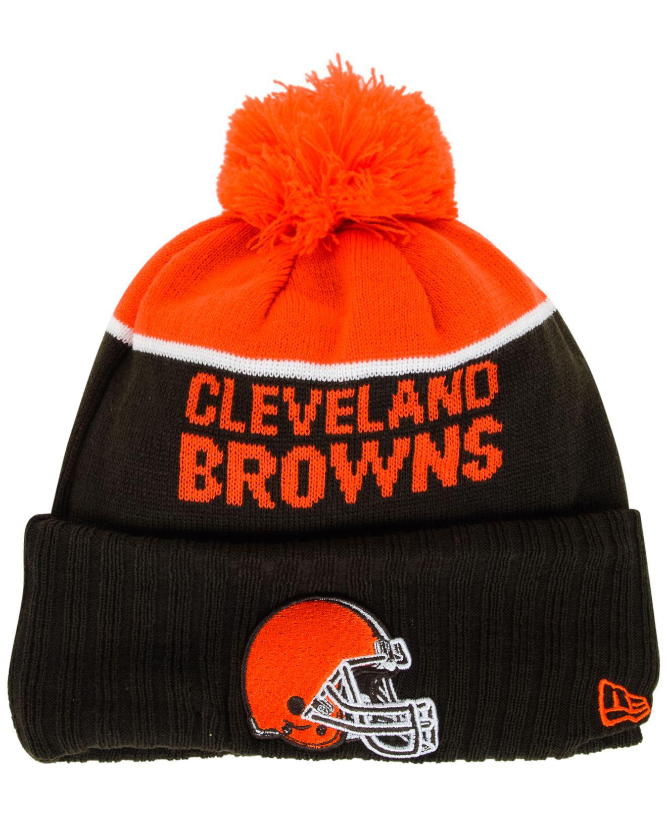 KTZ Synthetic Cleveland Browns Sport Knit Hat in Orange/Brown (Orange) for Men - Lyst
