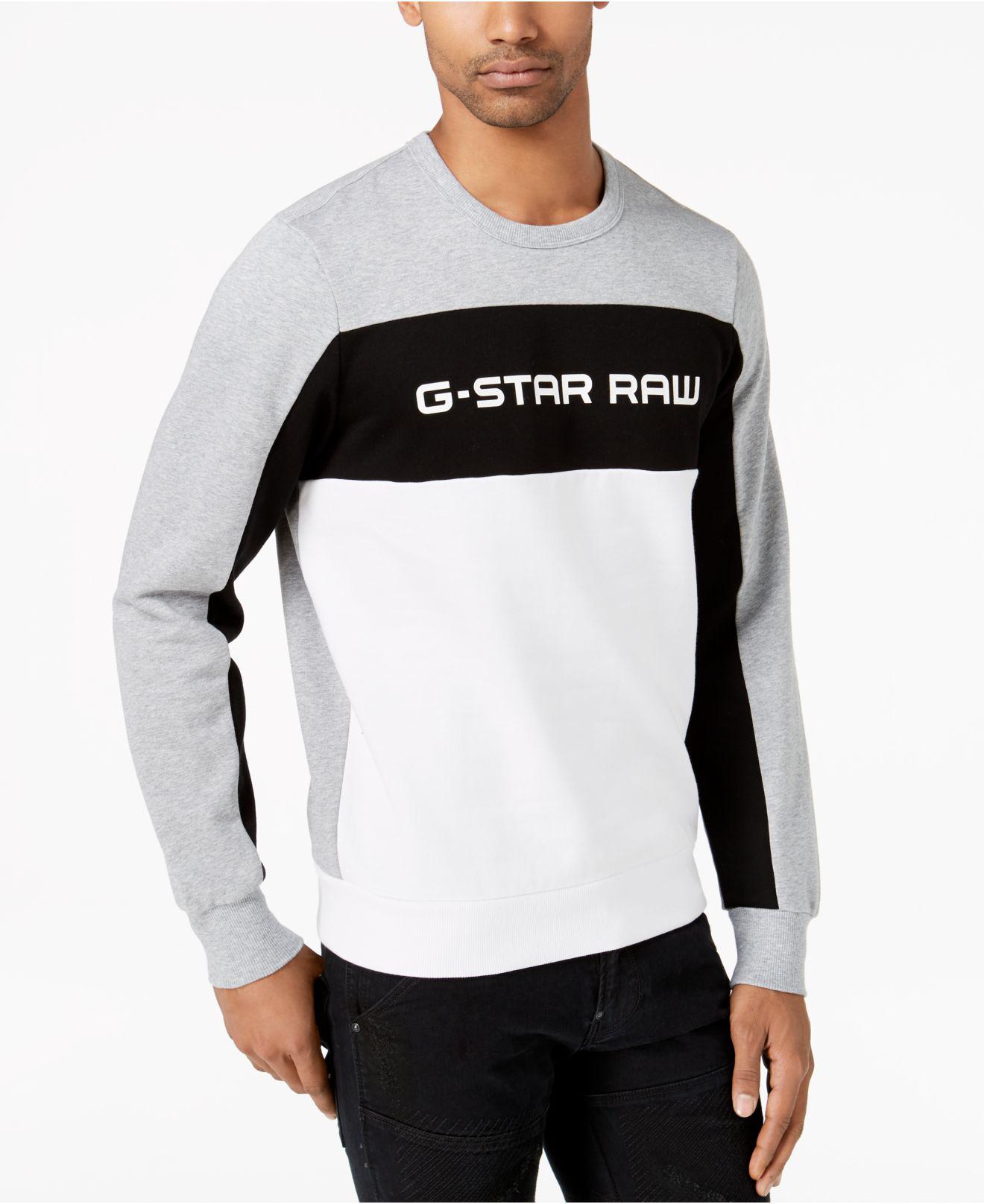 G-Star RAW Swando Logo Sweatshirt, Created For Macy's in Black for Men |  Lyst
