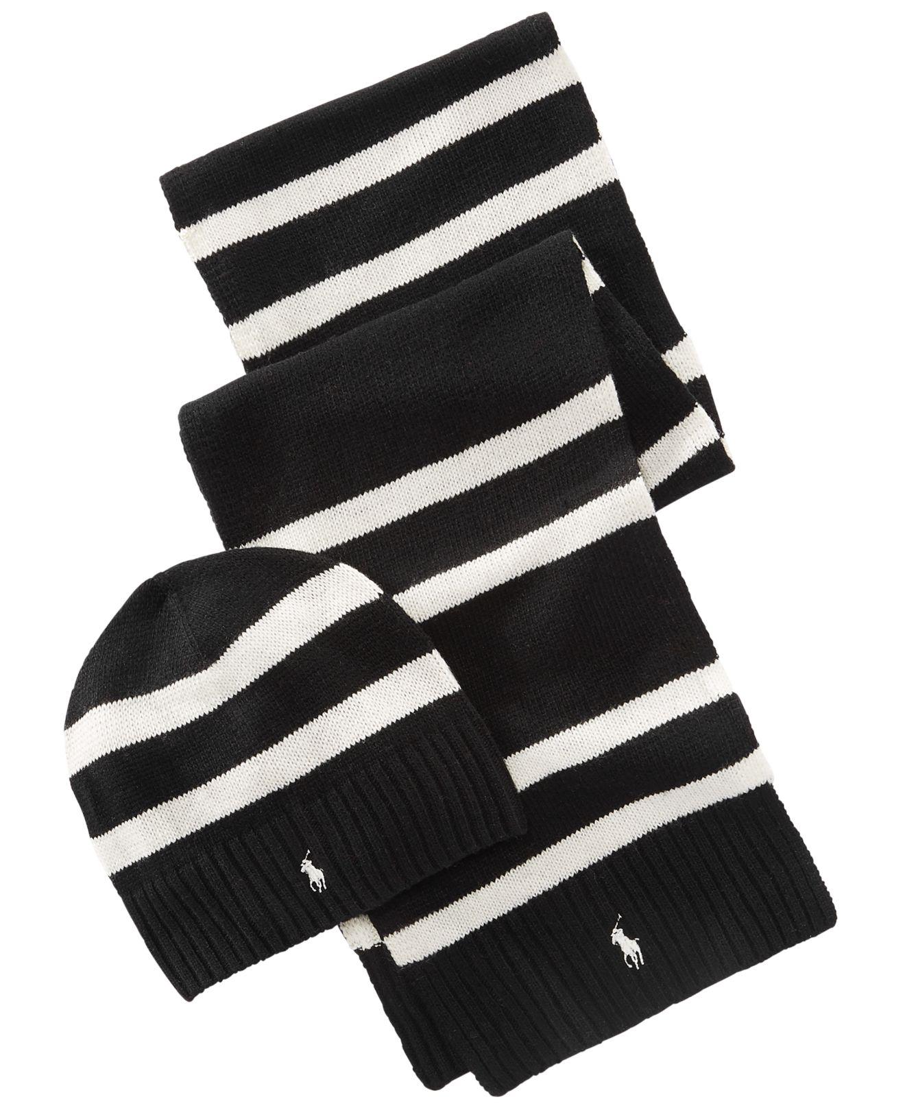 ralph lauren hat and scarf set