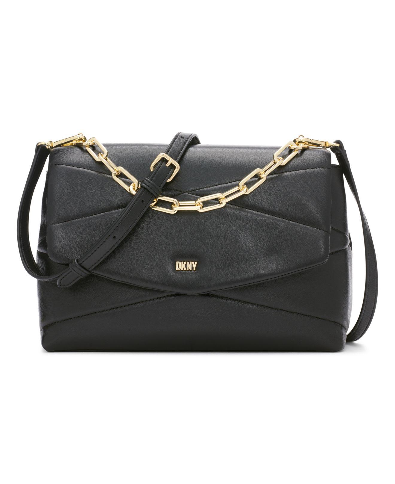 DKNY Eve Chain Top Handle Satchel Bag in Black Lyst