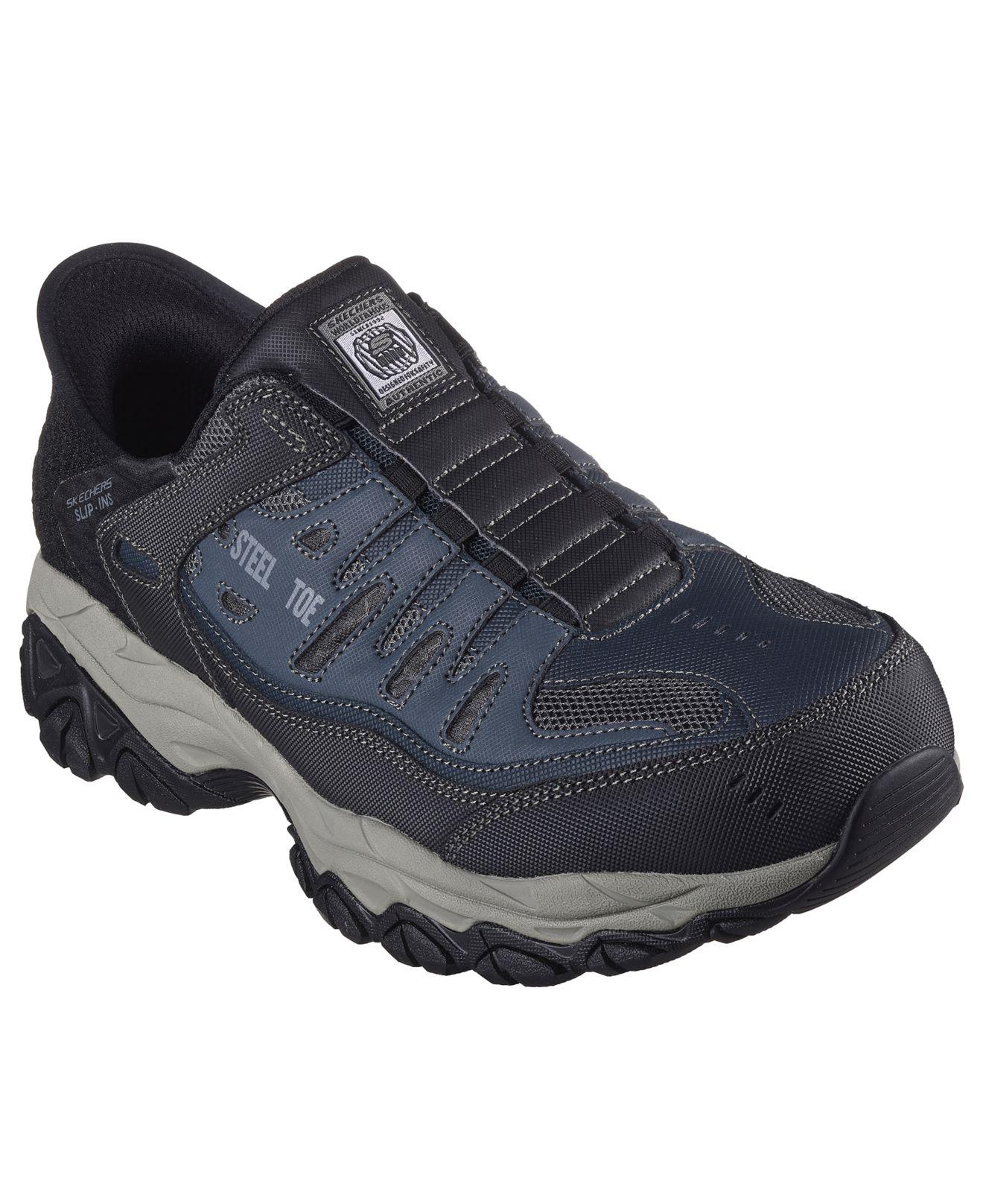 Skechers Slipins Work Cankton Faison Casual Steel Toe Sneakers From
