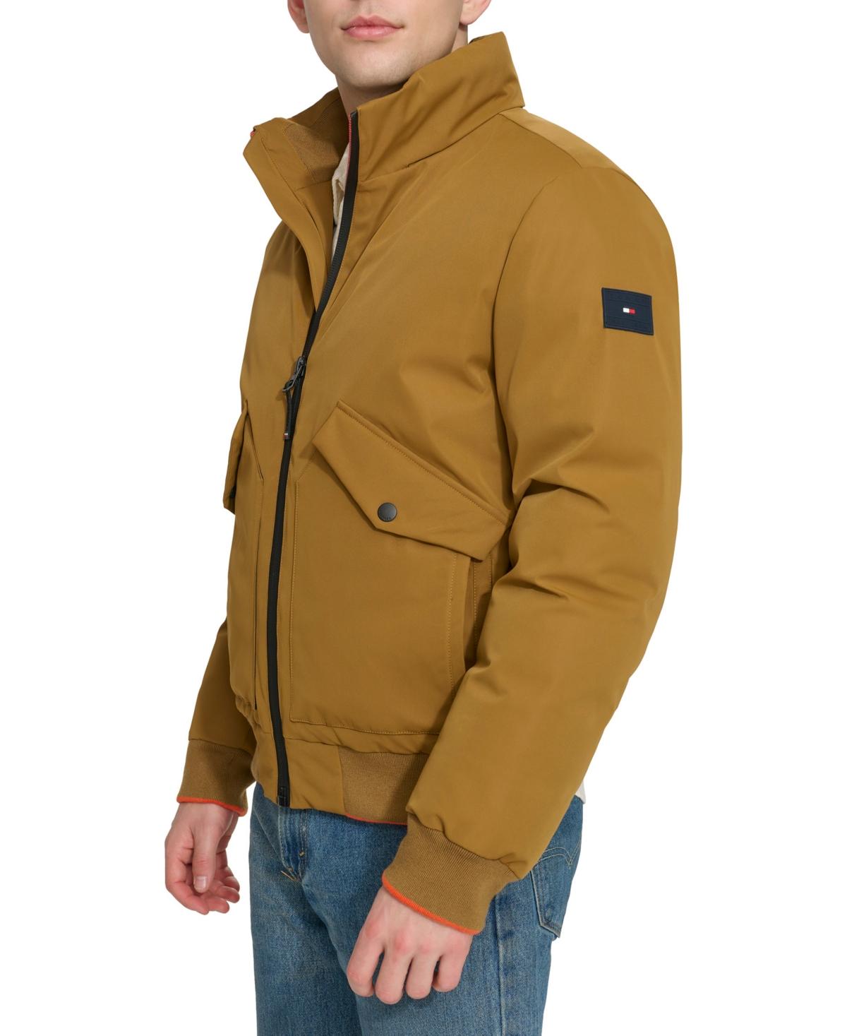 Tommy Hilfiger Flex Performance Zip-front Bomber Jacket in Brown 