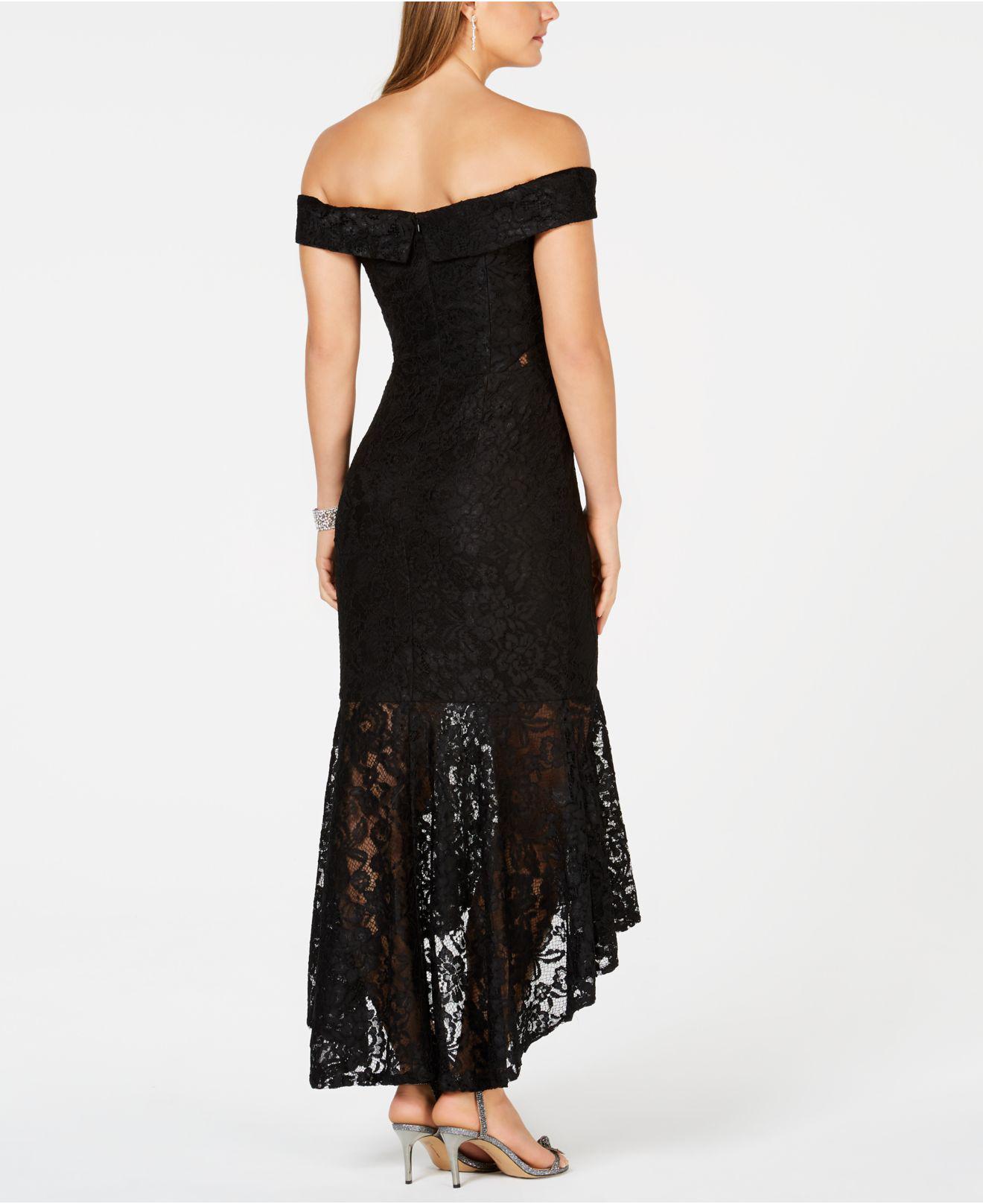 xscape off the shoulder midi dresses