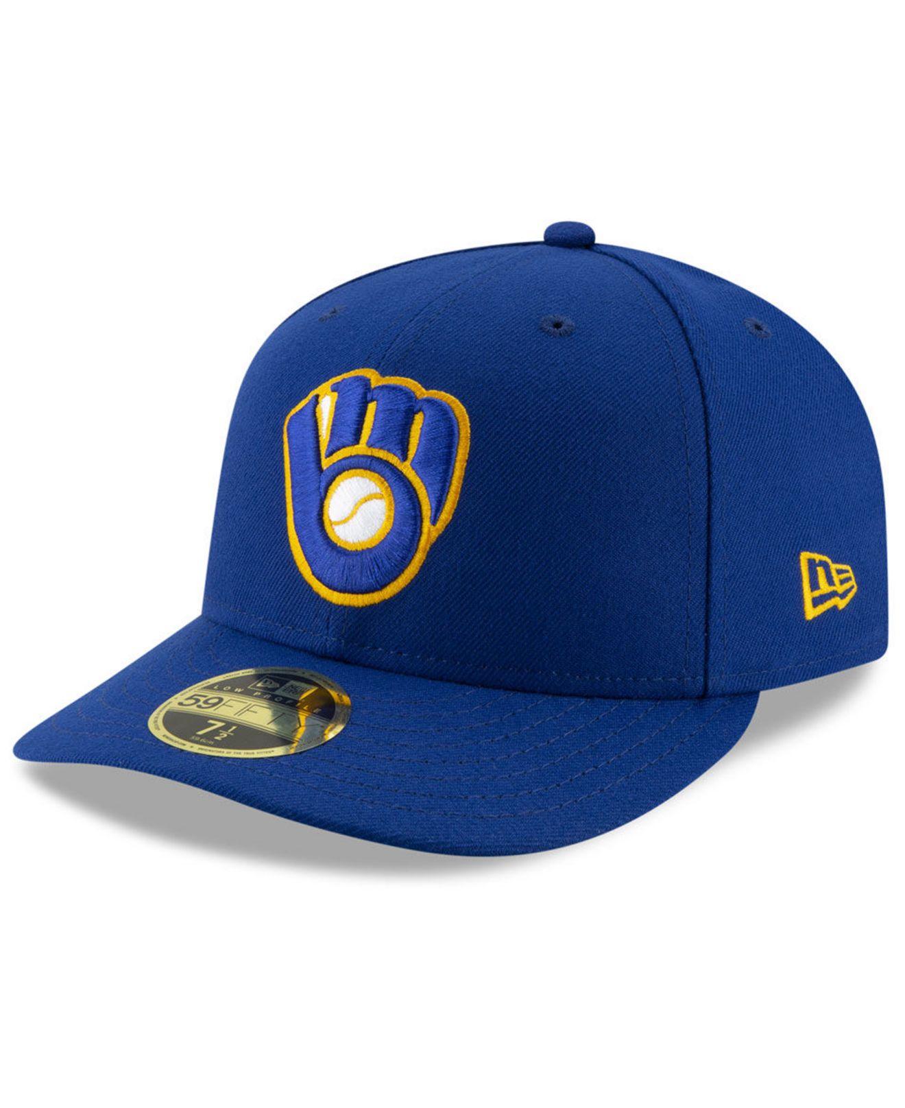 milwaukee brewers low profile hat