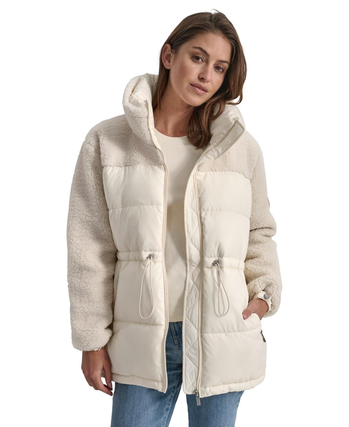 Dkny plus size winter coats best sale