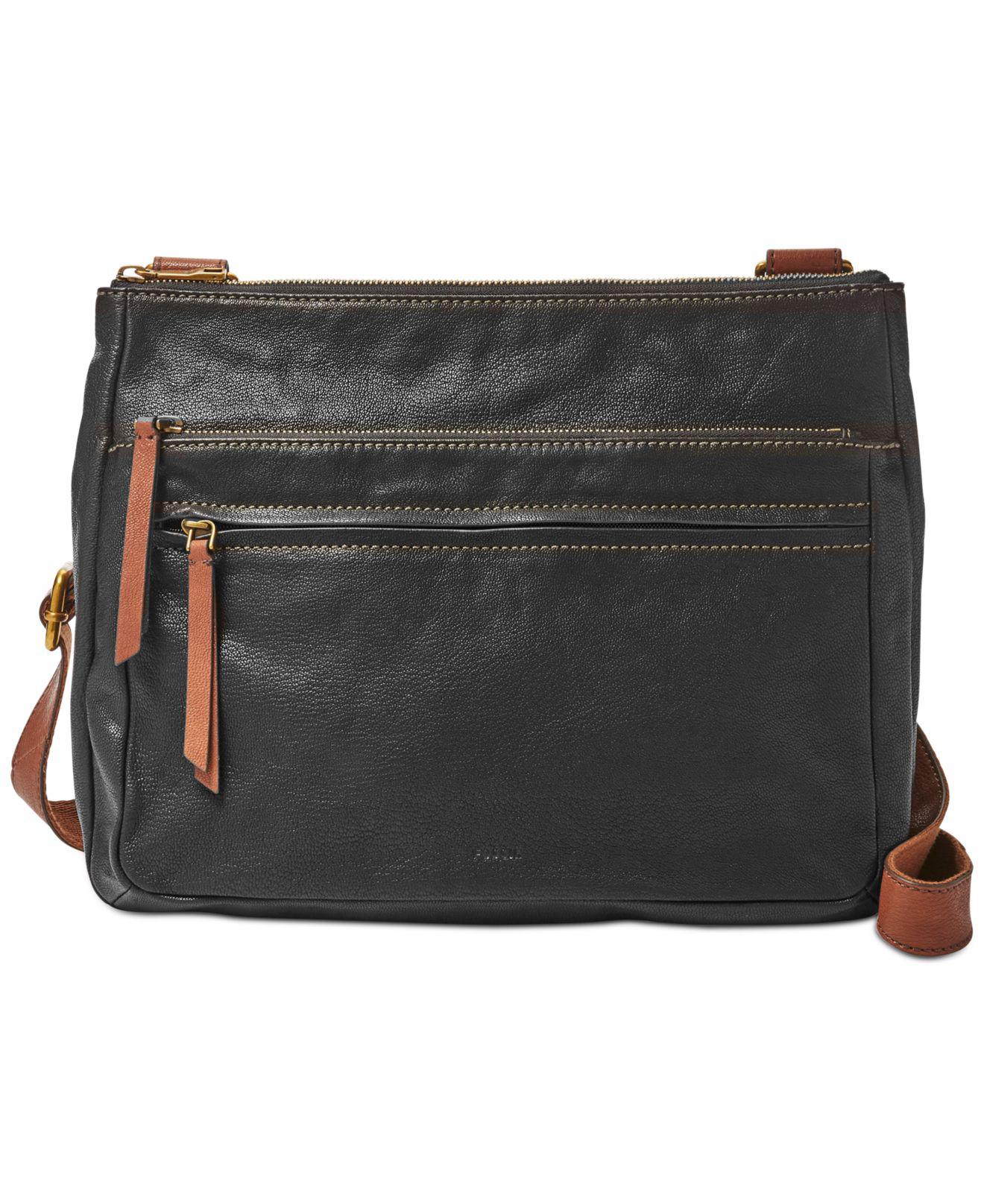 Fossil Leather Large Corey Crossbody in 