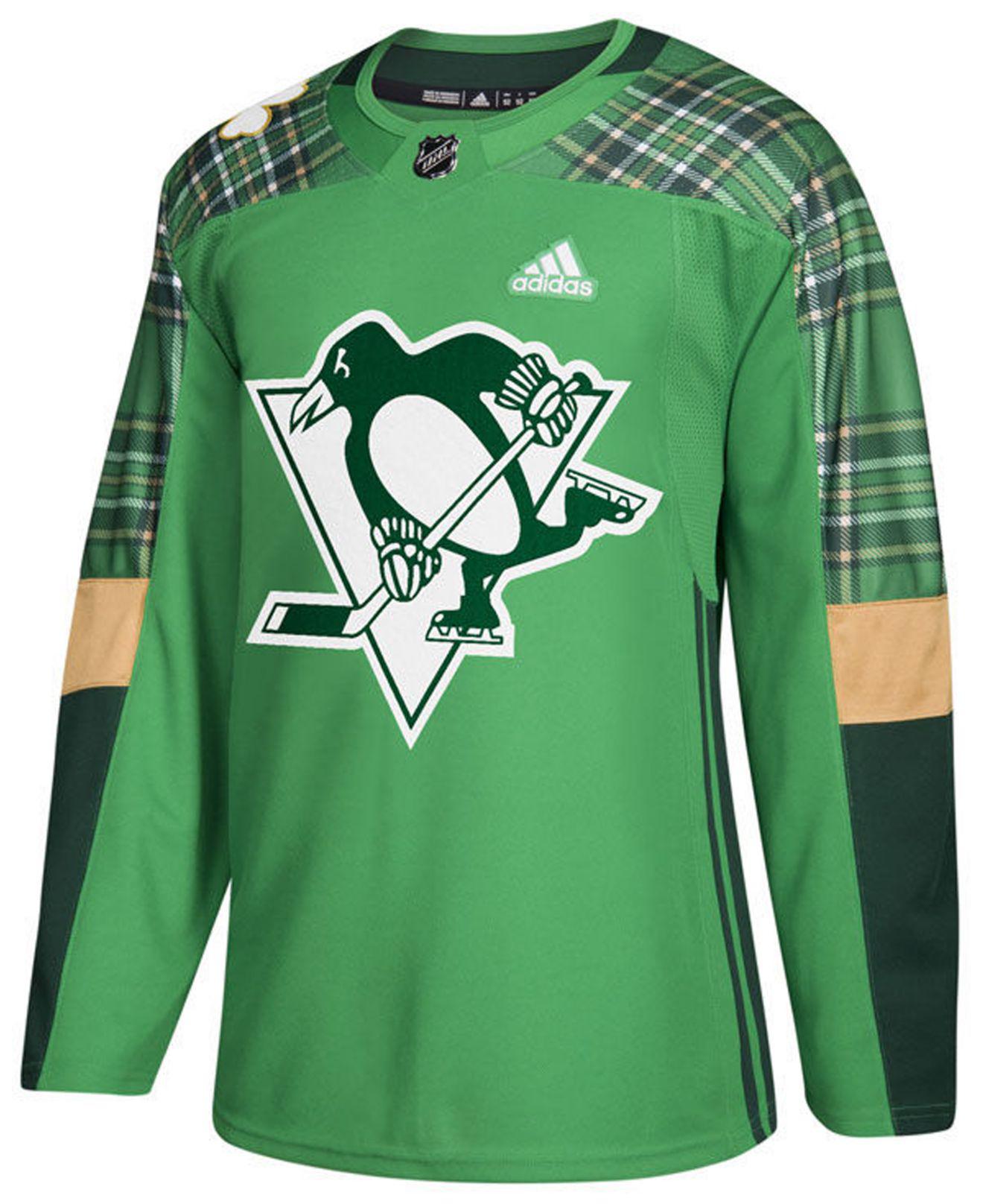 green pittsburgh penguins jersey
