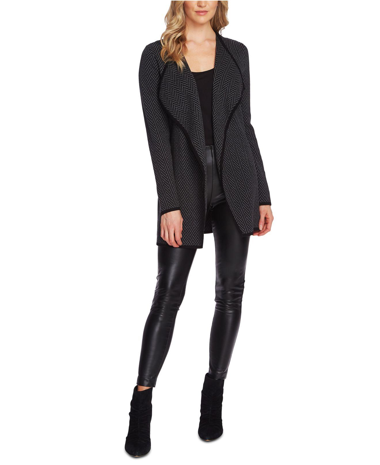 herringbone cardigan vince camuto