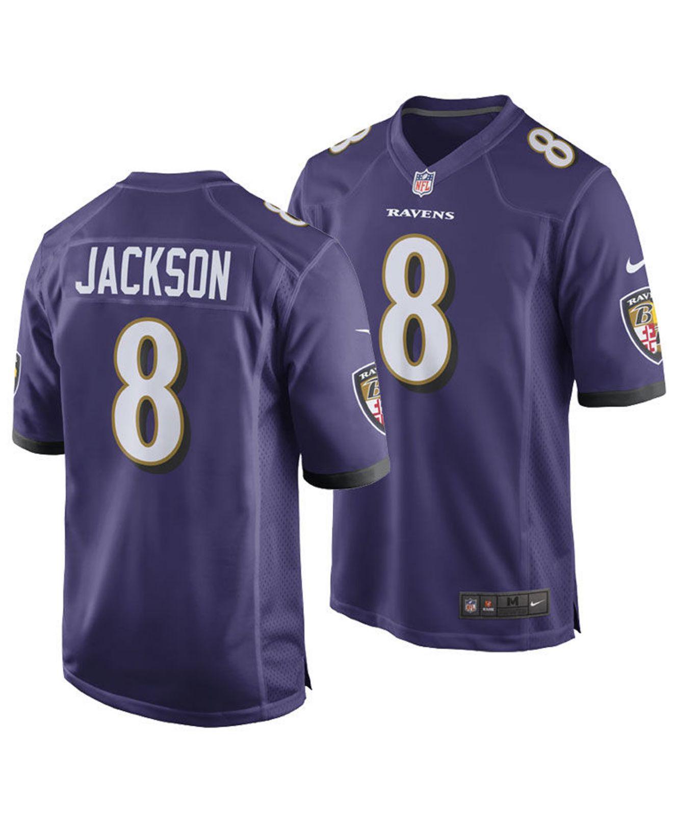 Nike Synthetic Lamar Jackson Baltimore Ravens Game Jersey in Purple for ...