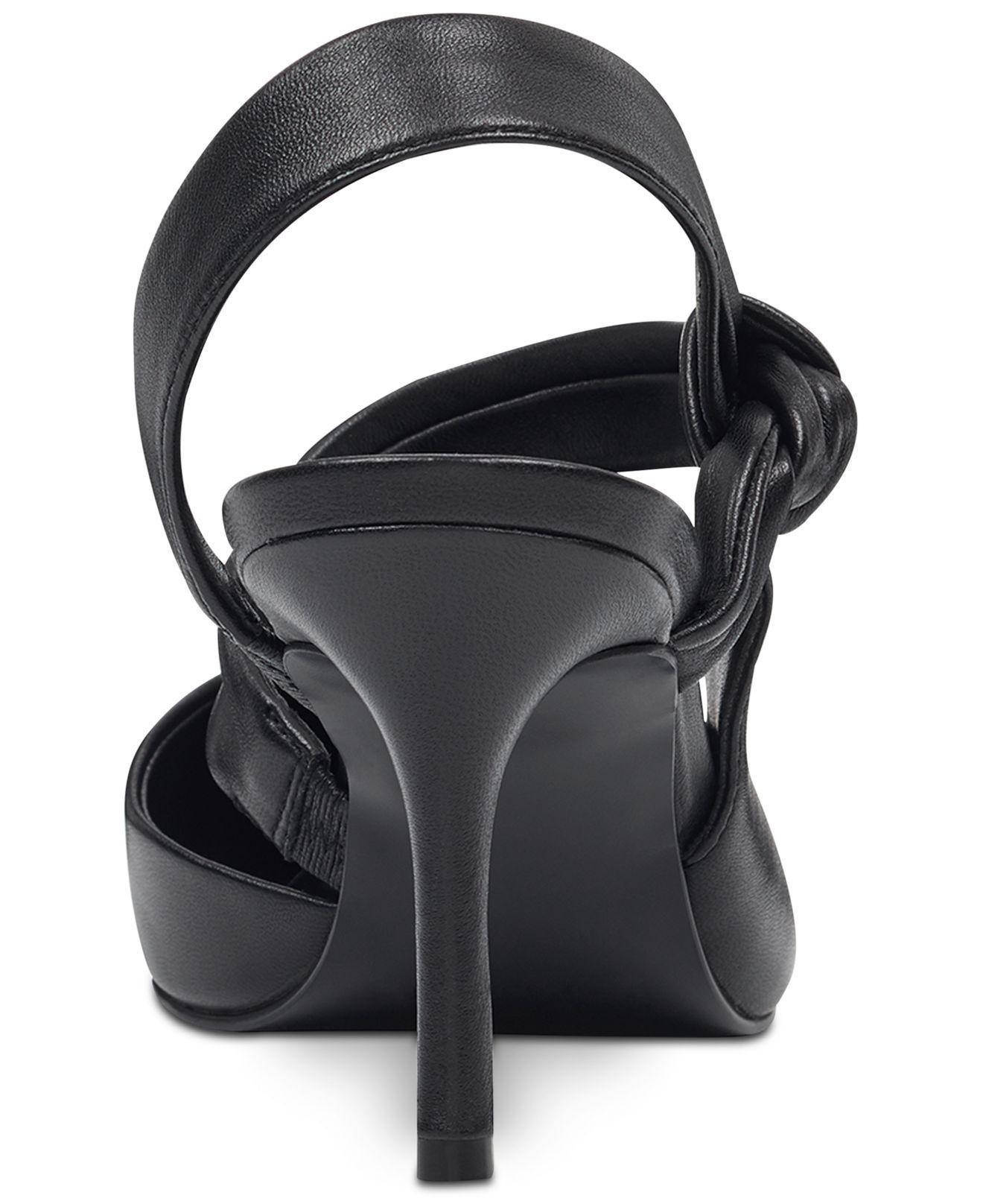 mamelu knotted slingback pumps