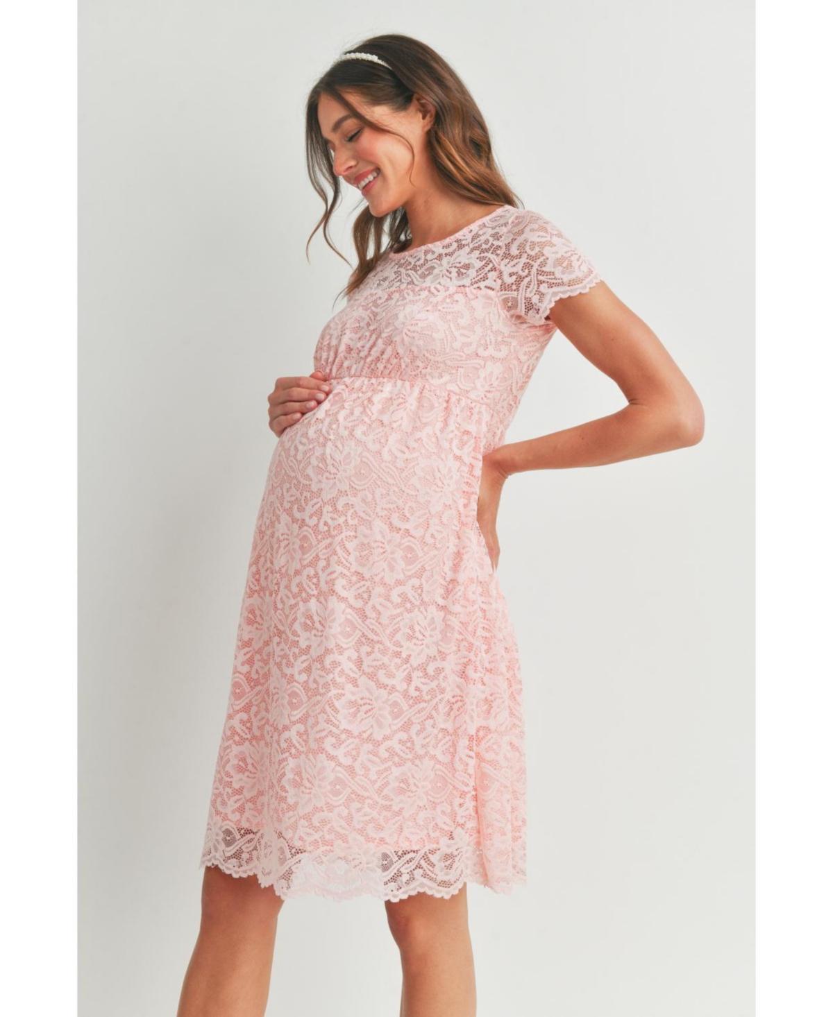 chinese dress ladies Inflorescence Blush Pink Mesh Floral Bardot Maternity Maxi Dress – Club L  London main image 0