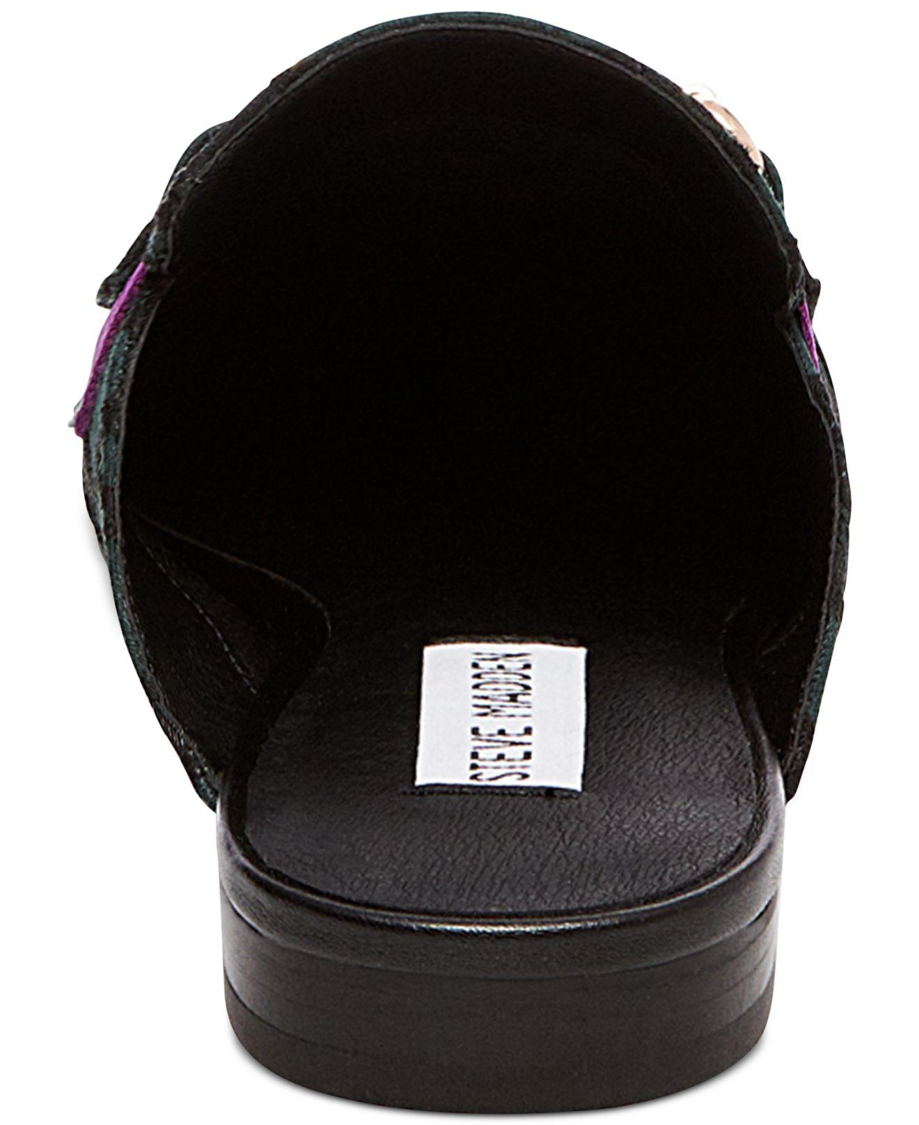 Steve Madden Leather Women's Kandi Slip-on Tailored Mules in Black - Lyst