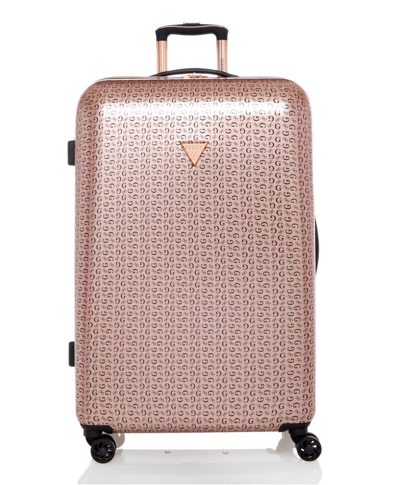 Guess Burnley Collection 28" 8-wheeled Spinner Hardside In Rose Gold in Pink  | Lyst