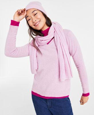 Charter Club Cashmere Beanie Scarf Sweaters Created For  display picture 3