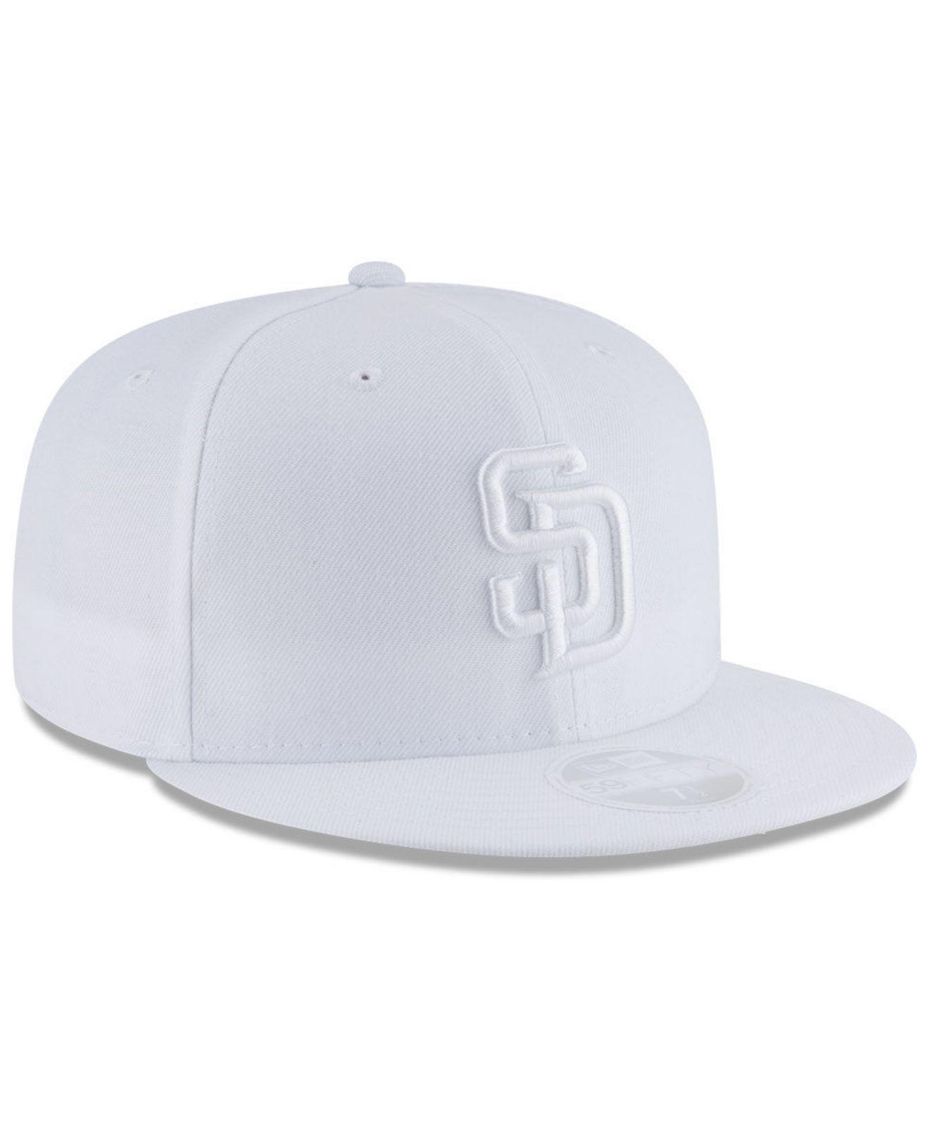 KTZ San Diego Padres White Out 59fifty Fitted Cap for Men | Lyst
