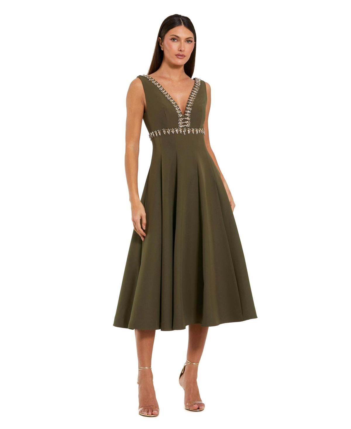 green emerald velvet dress Carve Designs Macy Dress Womens Olive XL main image 1