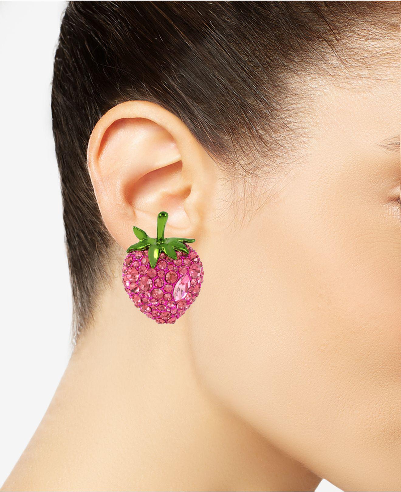 betsey johnson strawberry earrings