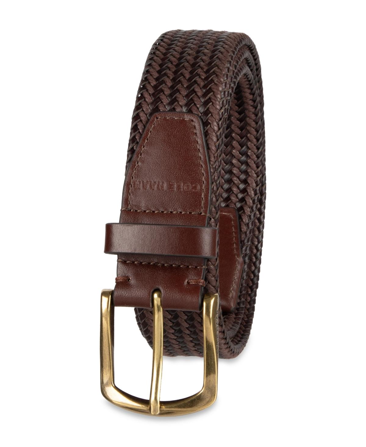 Cole Haan Woven Leather Braided Belt Cole Haan wide adjustable leather belt | Mercari main image 3