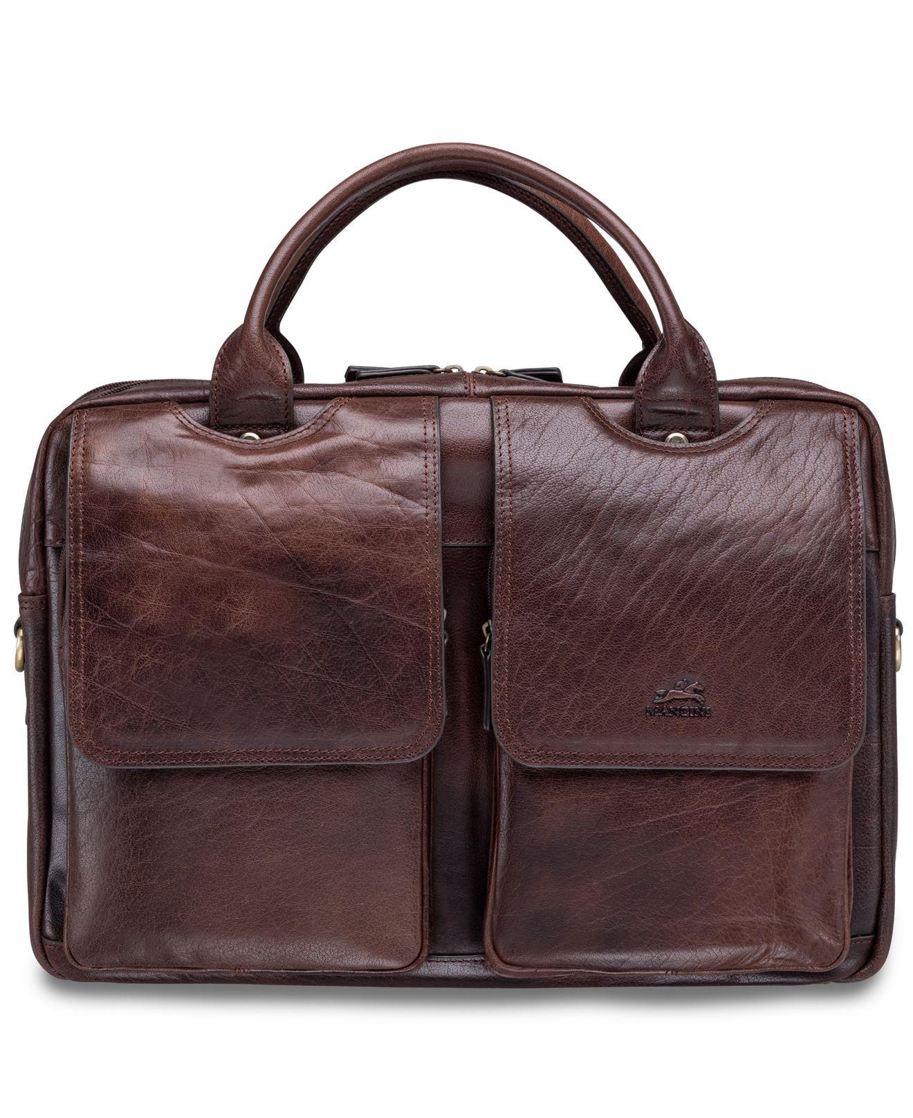 Mancini Leather Arizona Collection Double Compartment 15.6