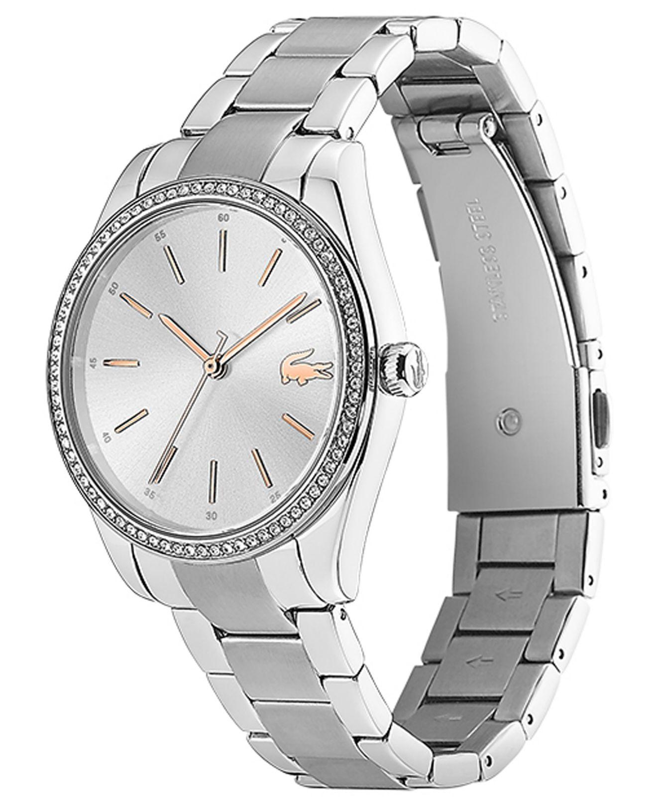 lacoste silver watch