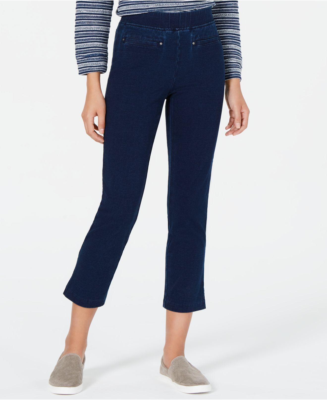 Style & Co. Cotton Petite Pull-on Capri Pants, Created For Macy's in ...