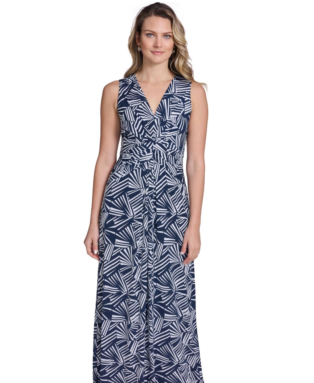 jessica howard blue floral dress Jessica Howard Plus Size Floral-Print Blouson Overlay Dress – DGFOutlet main image 1