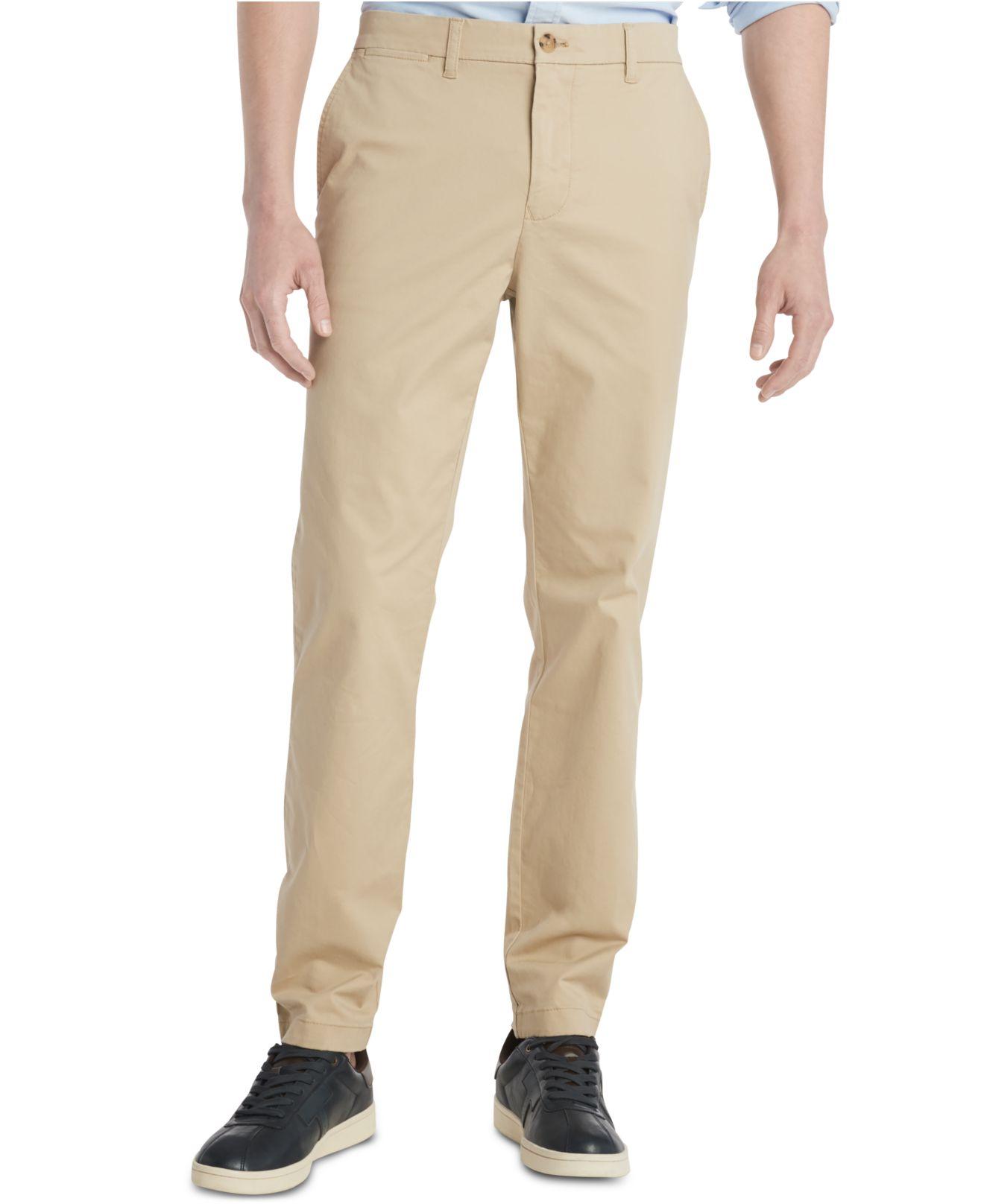 Tommy Hilfiger Th Flex Stretch Slim-fit Chino Pants, Created For Macy's ...