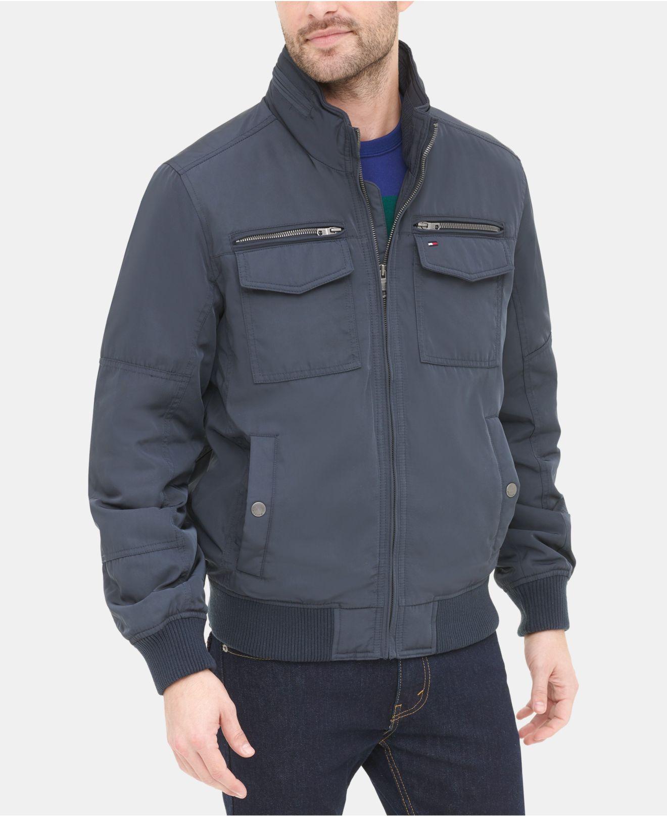 Tommy Hilfiger Performance Lightweight Bomber Jacket in Black for Men